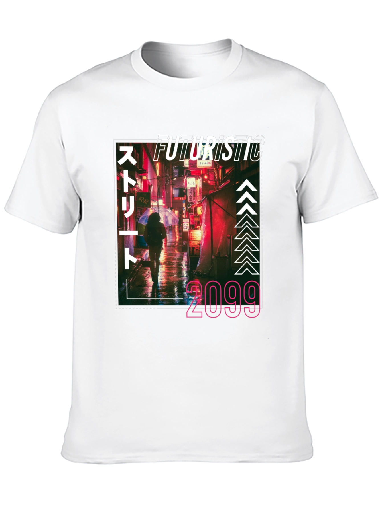 Futuristic 2099 T-Shirt - Cyberpunk Urban Style