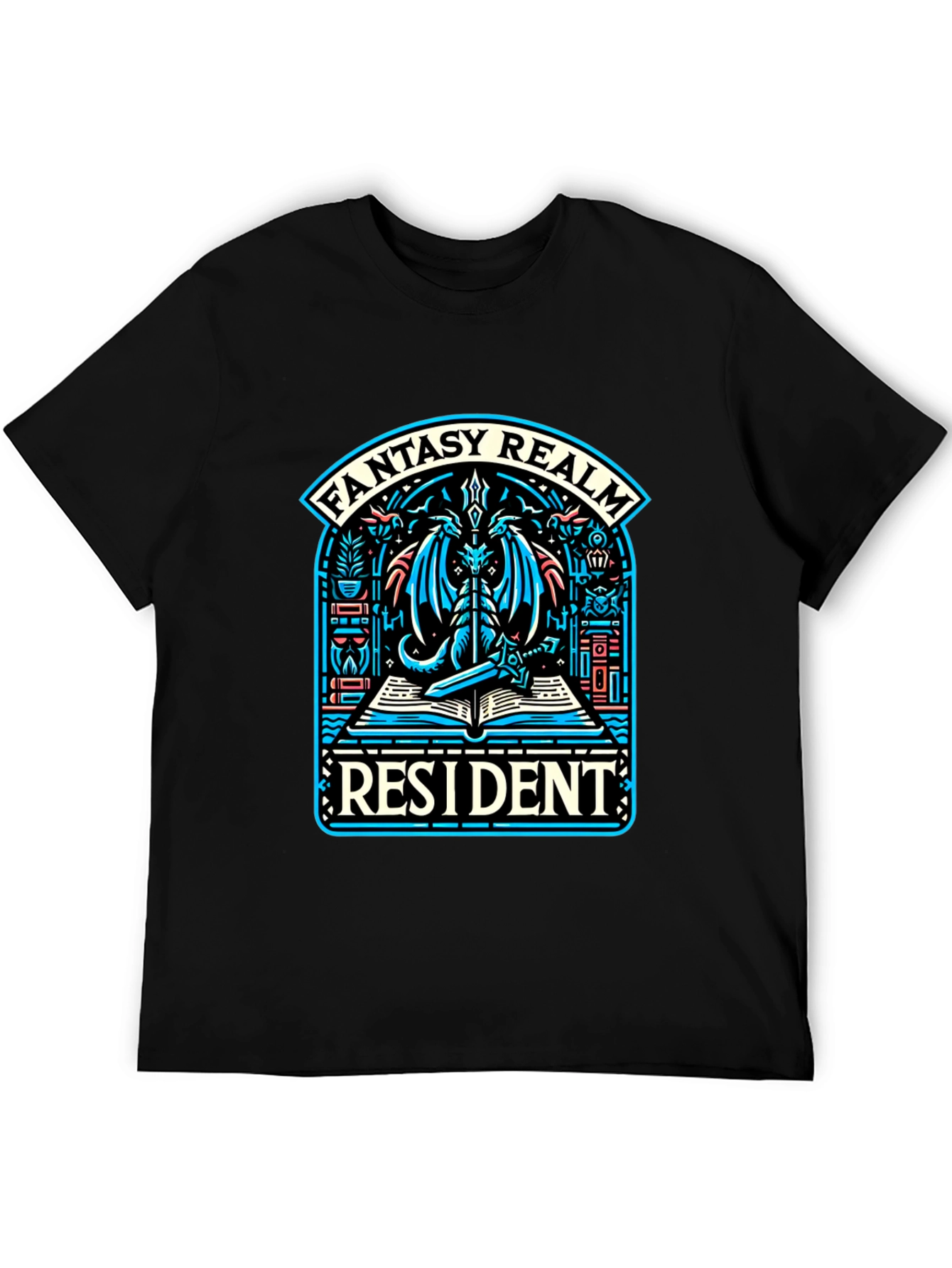Fantasy Realm Resident T-Shirt - Dragon Design
