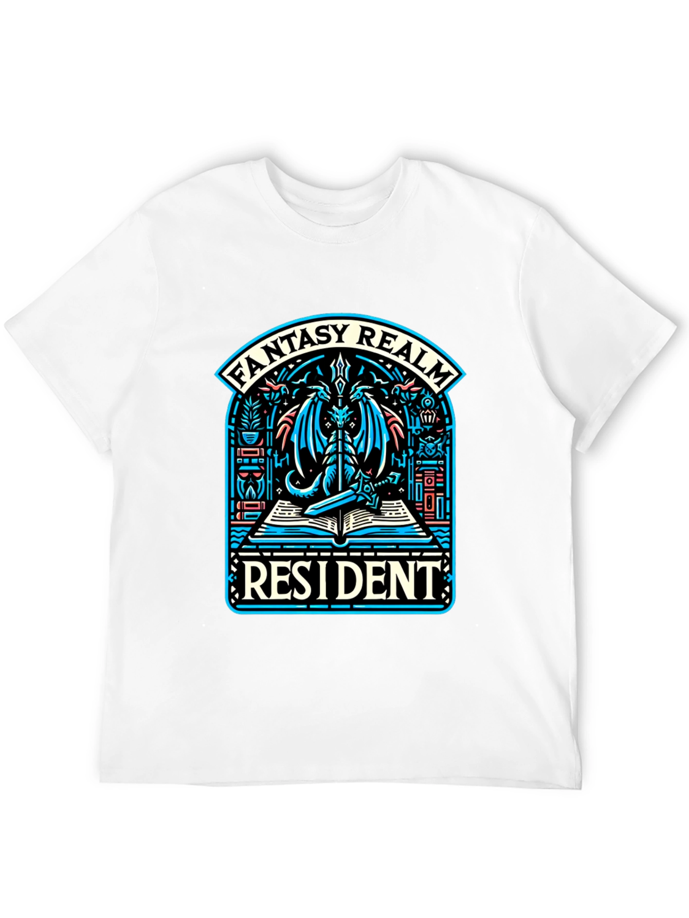 Fantasy Realm Resident T-Shirt - Dragon Design