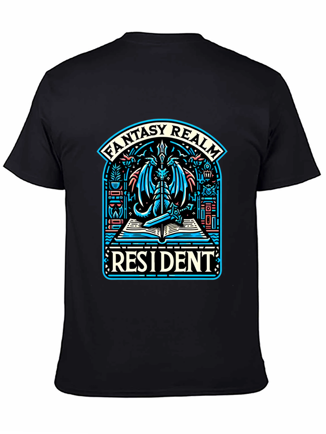 Fantasy Realm Resident T-Shirt - Dragon Design