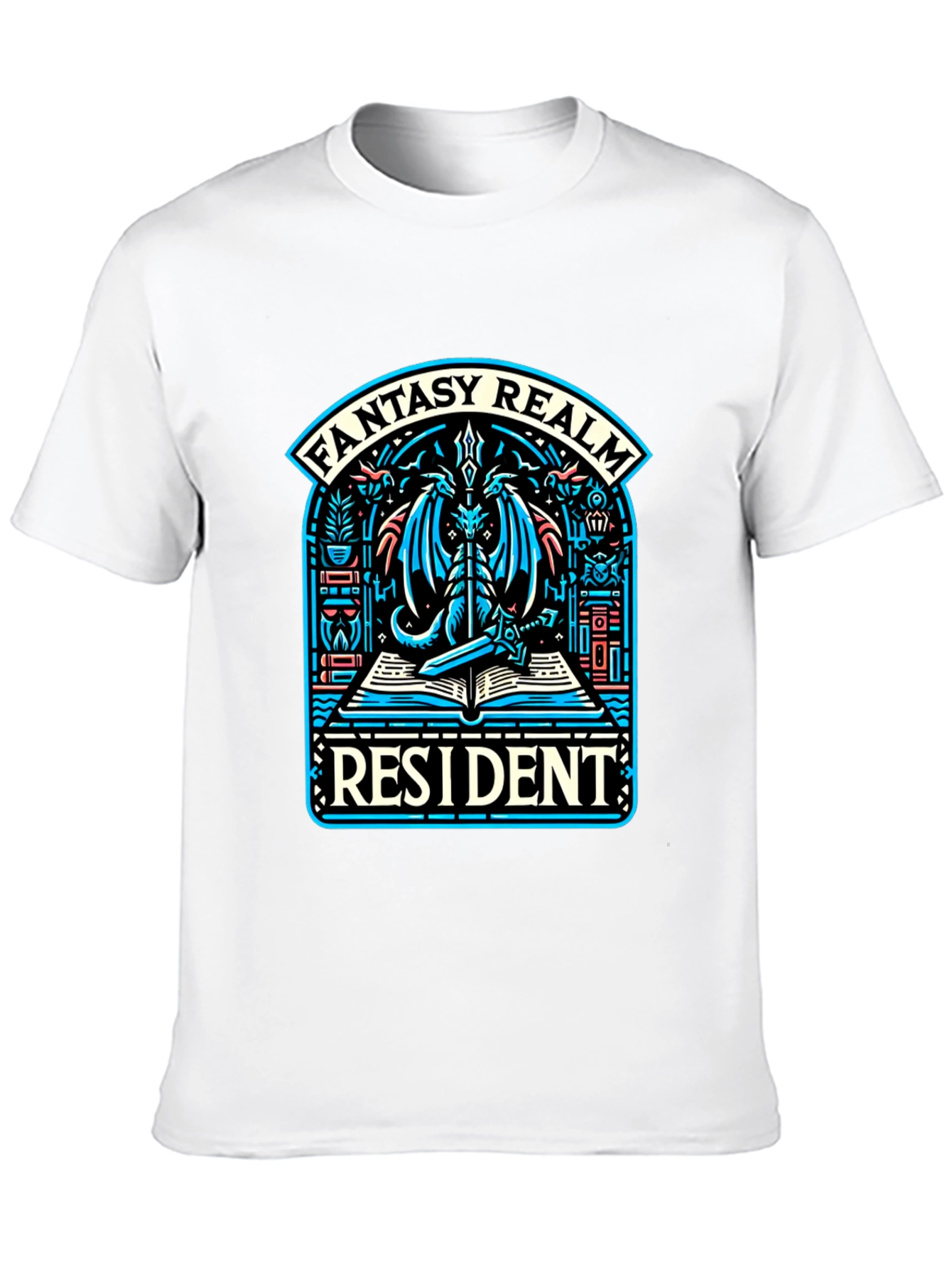 Fantasy Realm Resident T-Shirt - Dragon Design