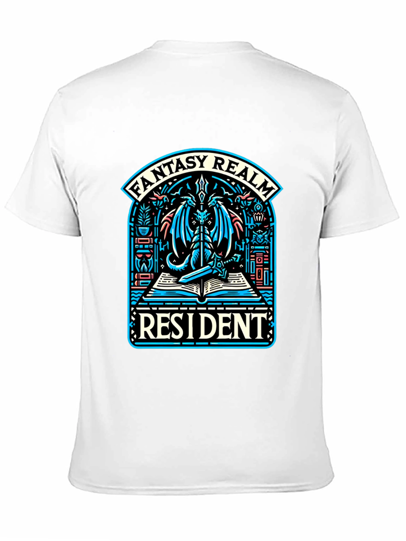 Fantasy Realm Resident T-Shirt - Dragon Design