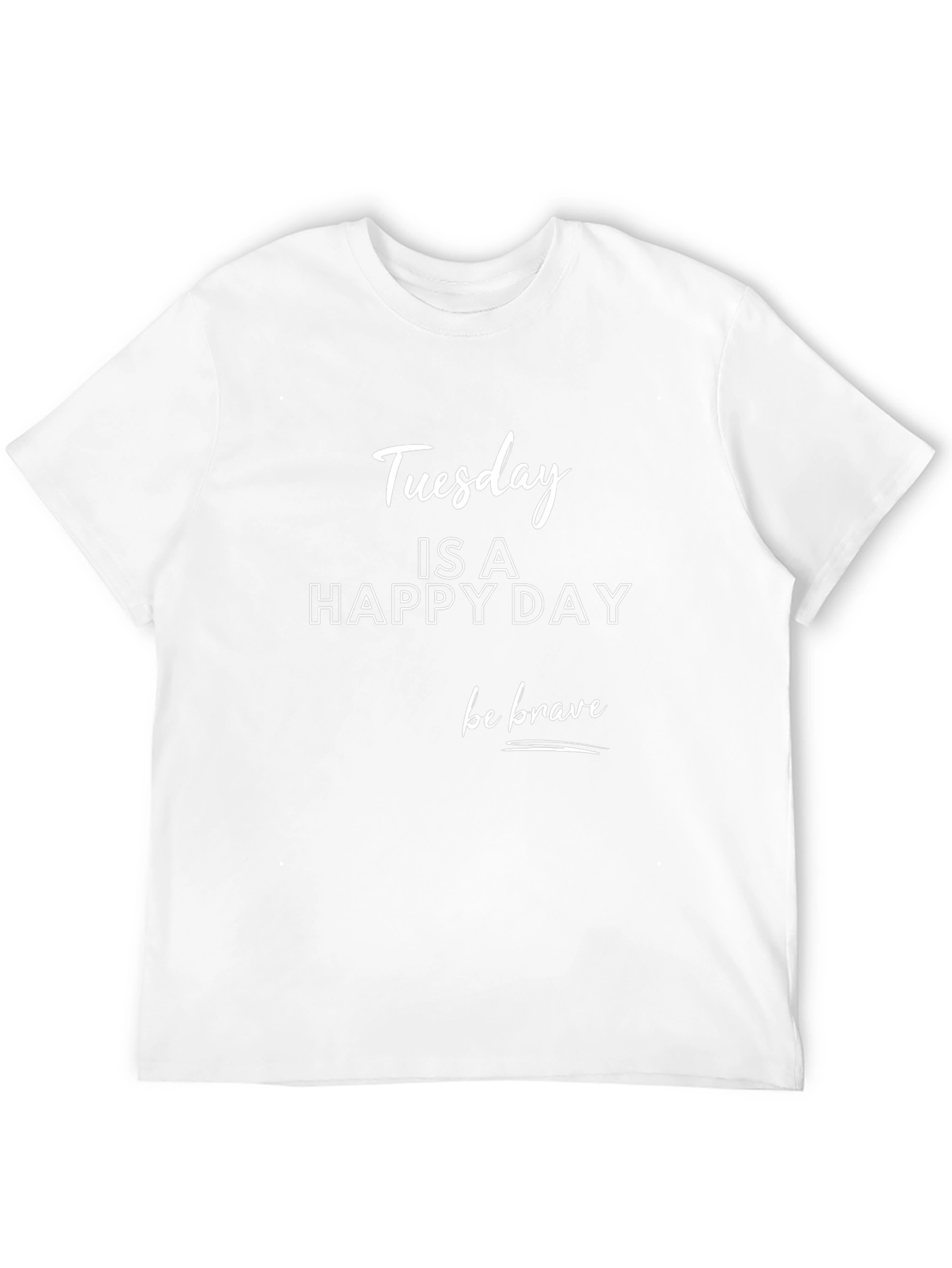 Tuesday Happy Day Graphic Tee - Black