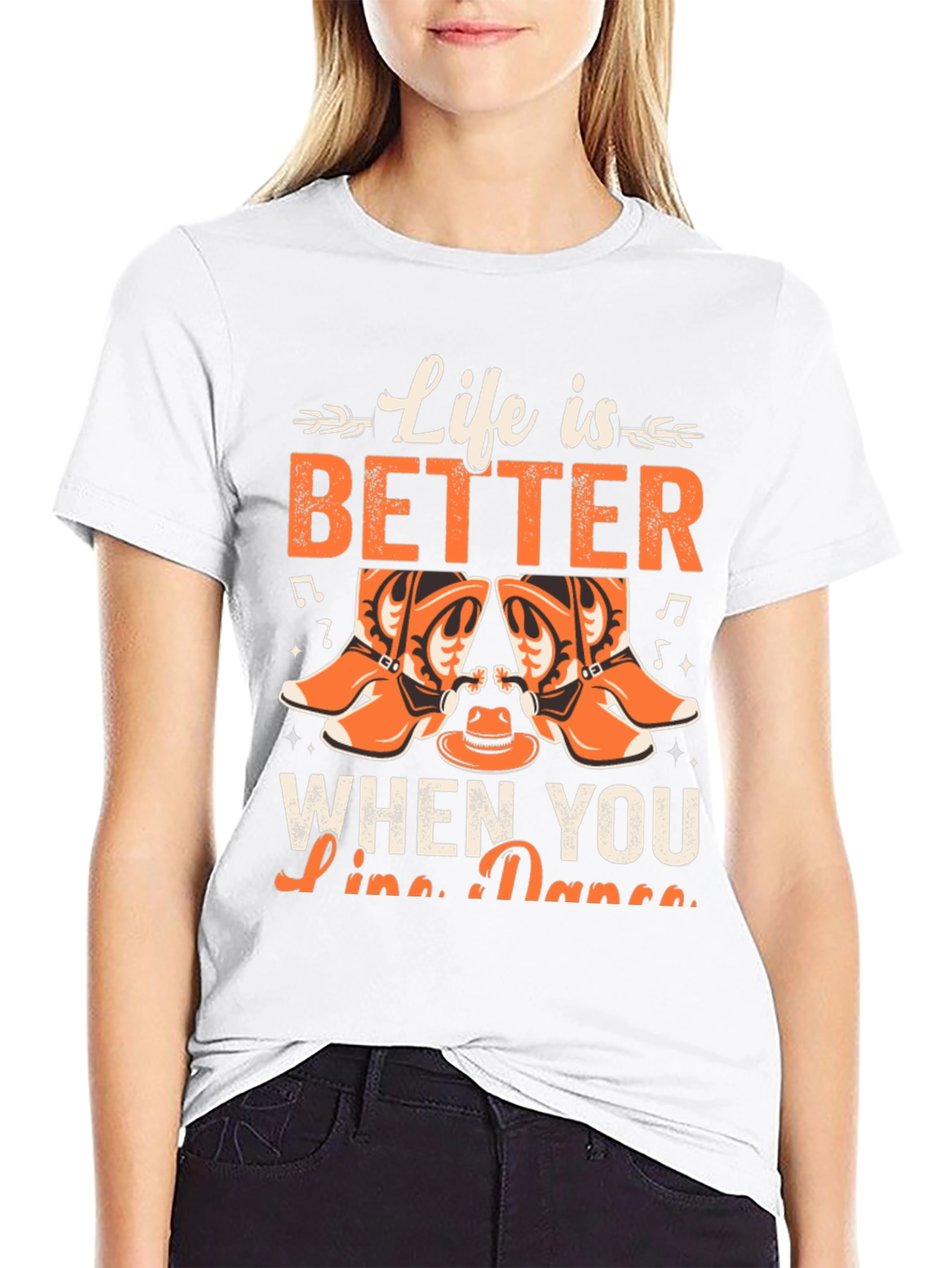Life is Better Line Dance Graphic Tee