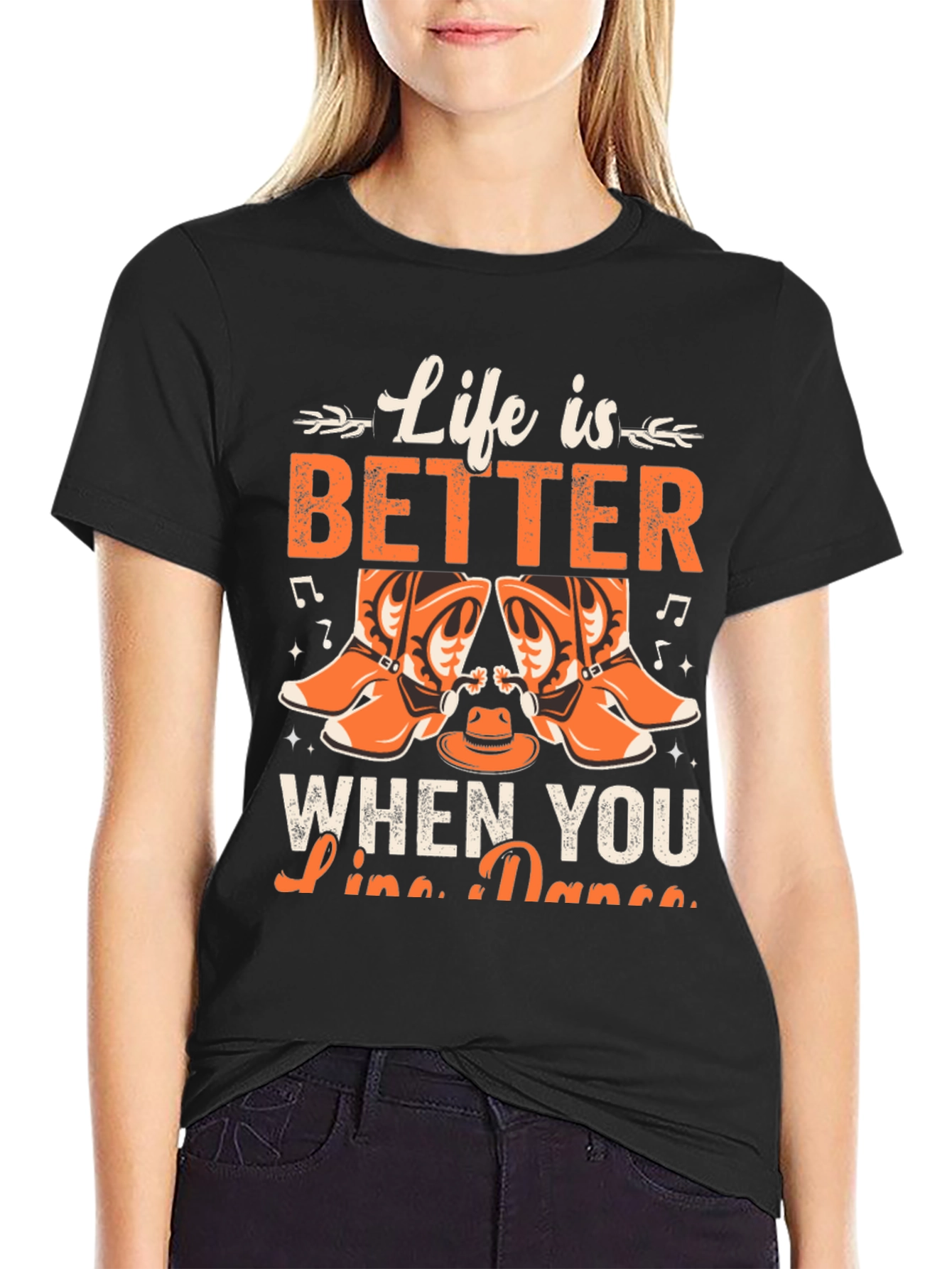 Life is Better Line Dance Graphic Tee