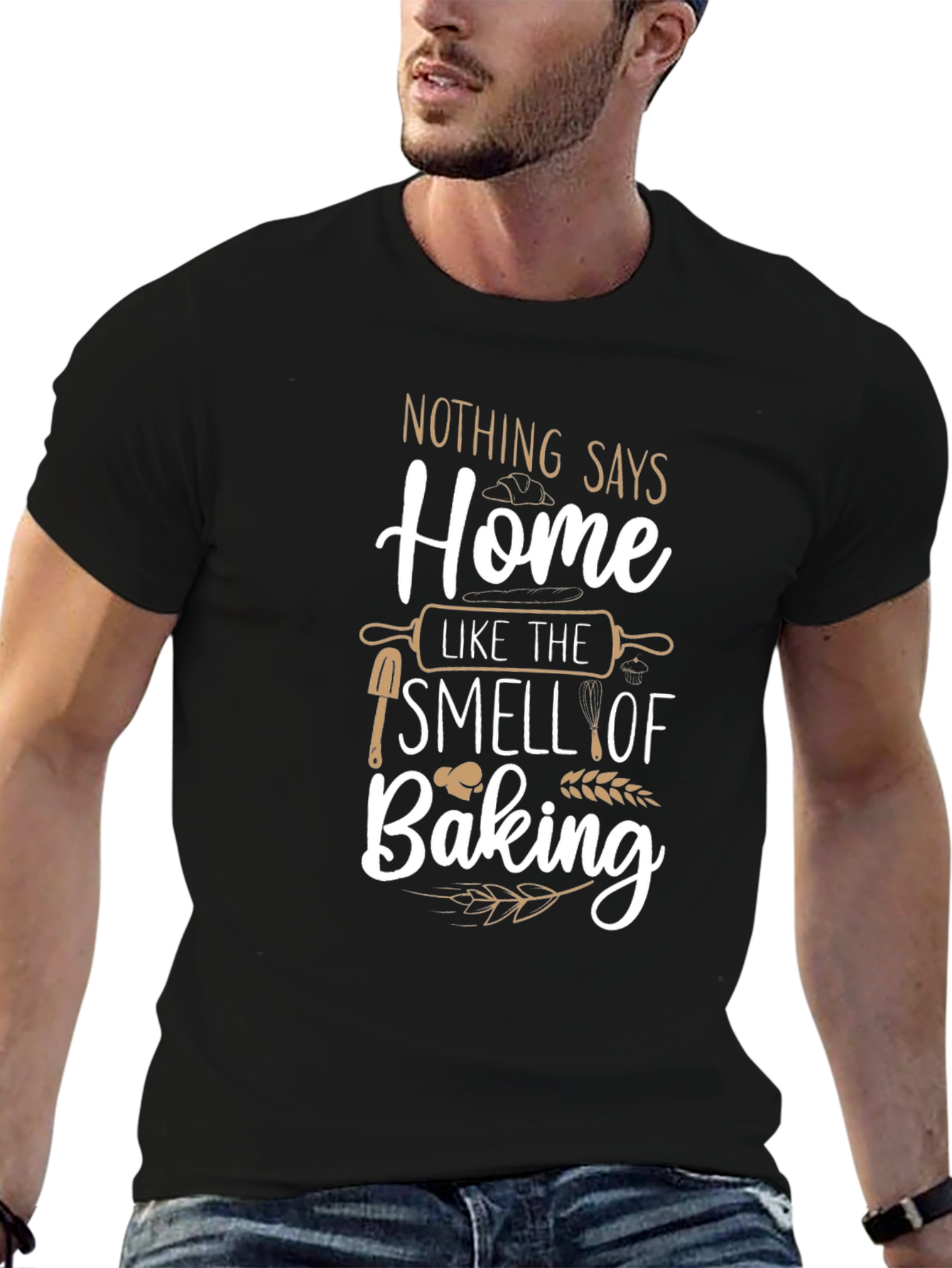 Home Baking T-Shirt - Soft Cotton Blend Bakers Gift