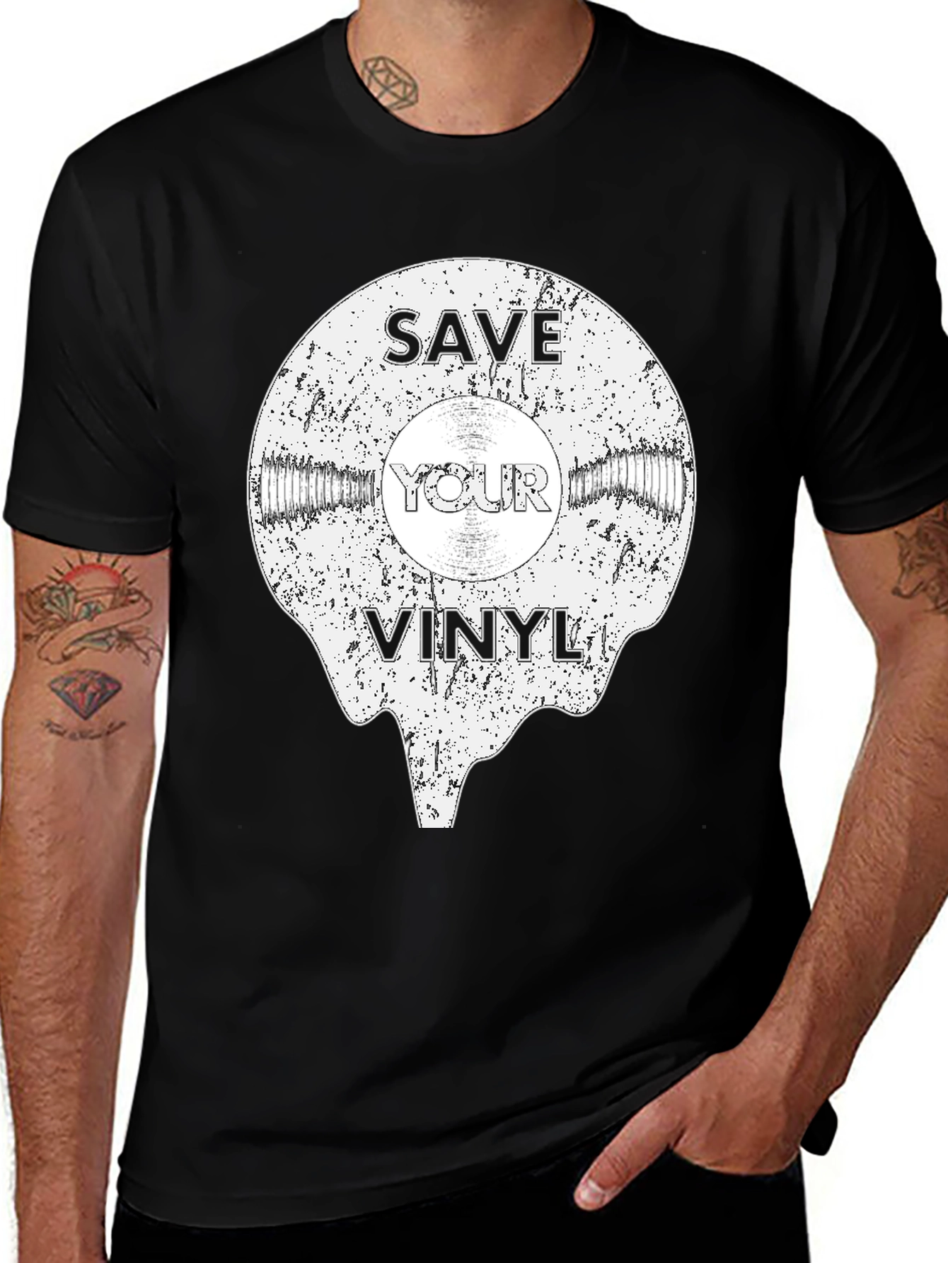 Save Your Vinyl Record Graphic Tee