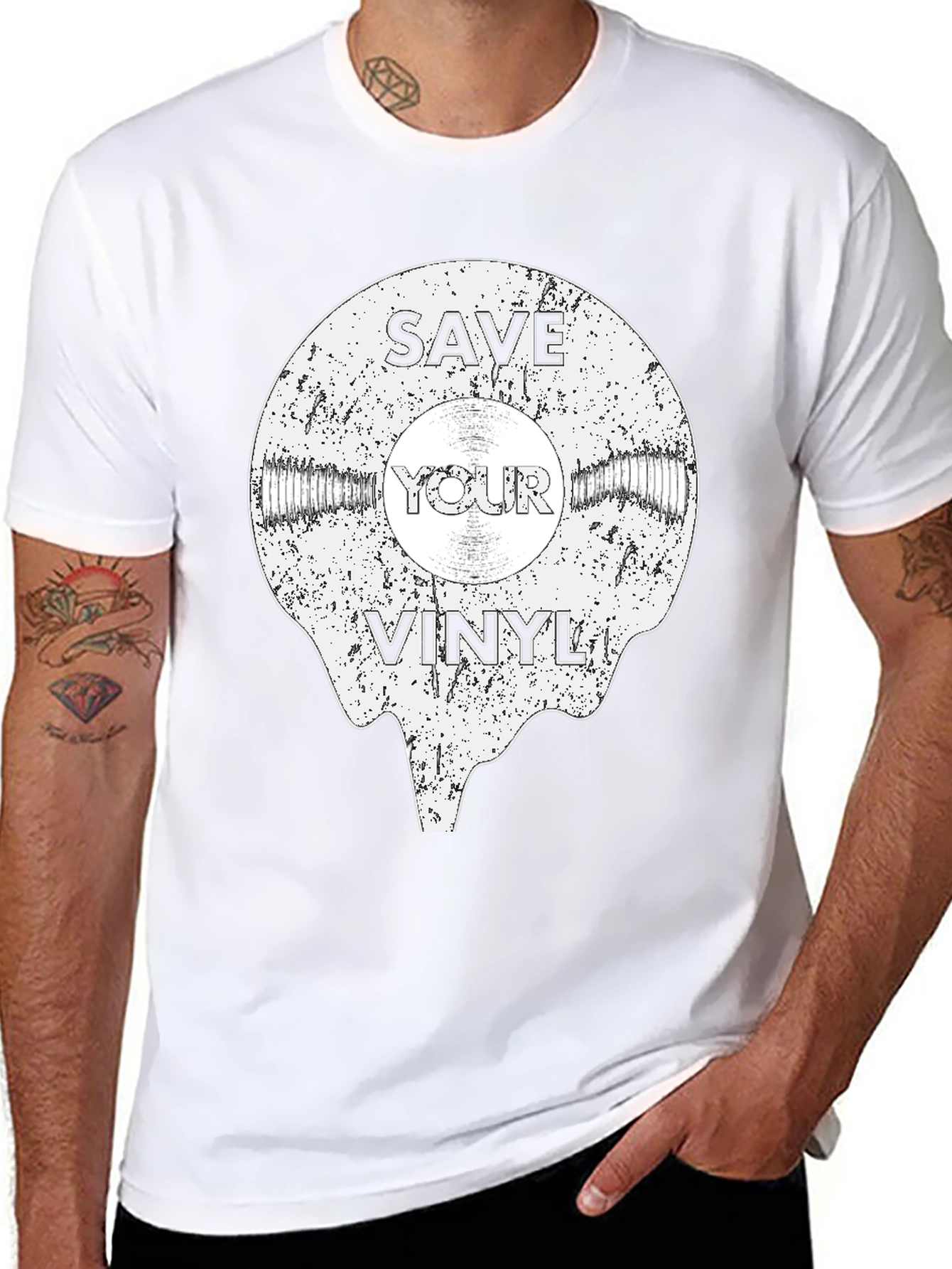 Save Your Vinyl Record Graphic Tee