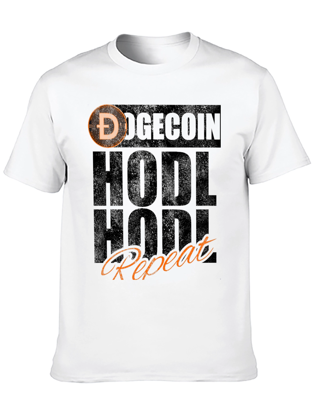 Doge HODL Repeat Black T-Shirt