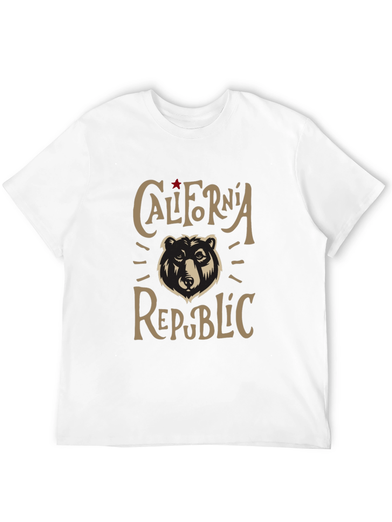 California Republic Bear Graphic T-Shirt