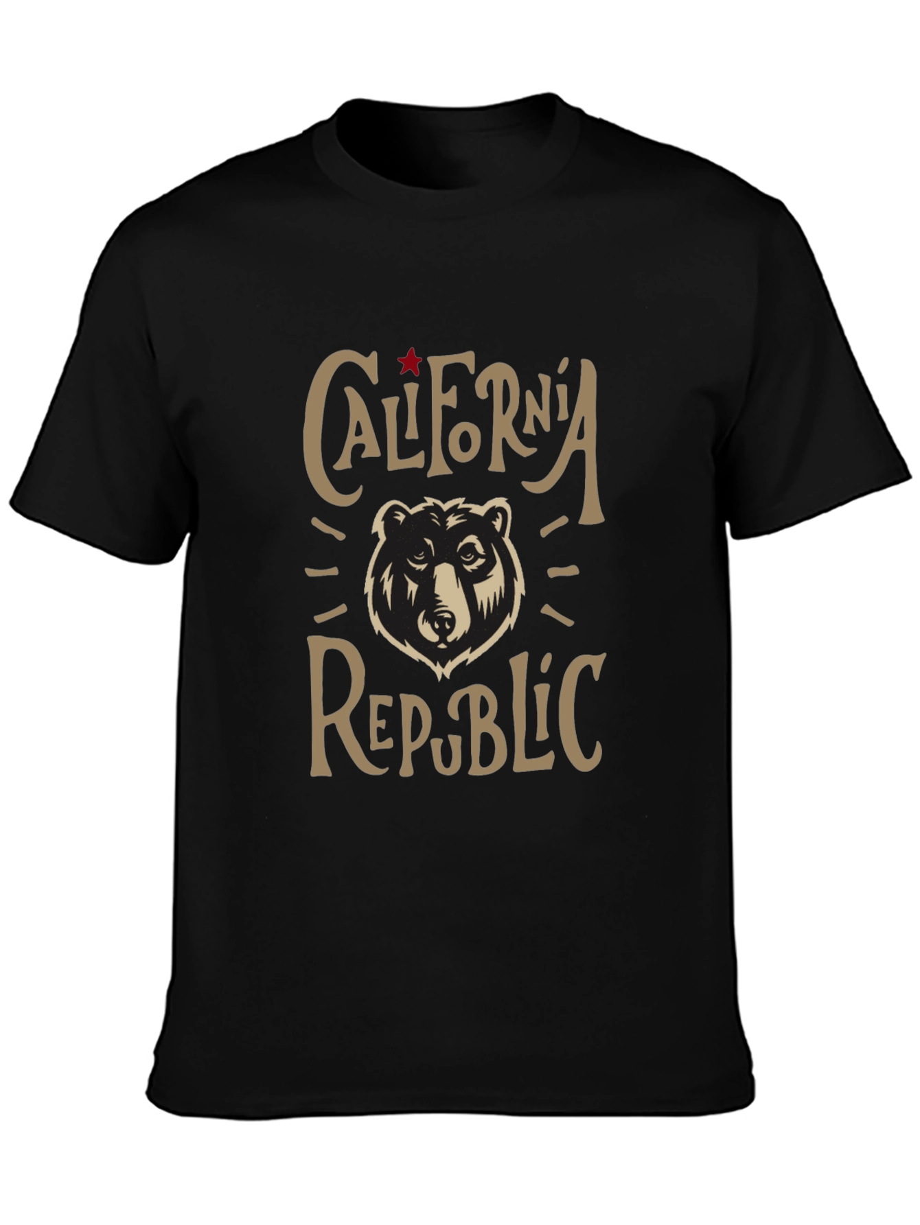 California Republic Bear Graphic T-Shirt