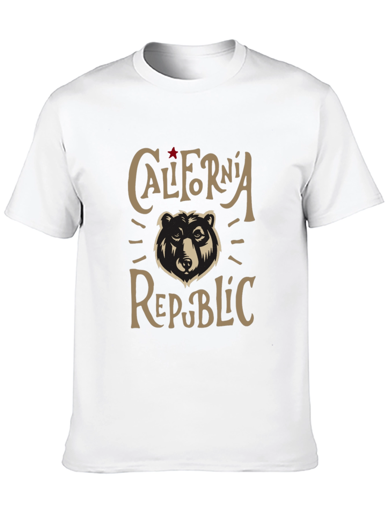 California Republic Bear Graphic T-Shirt