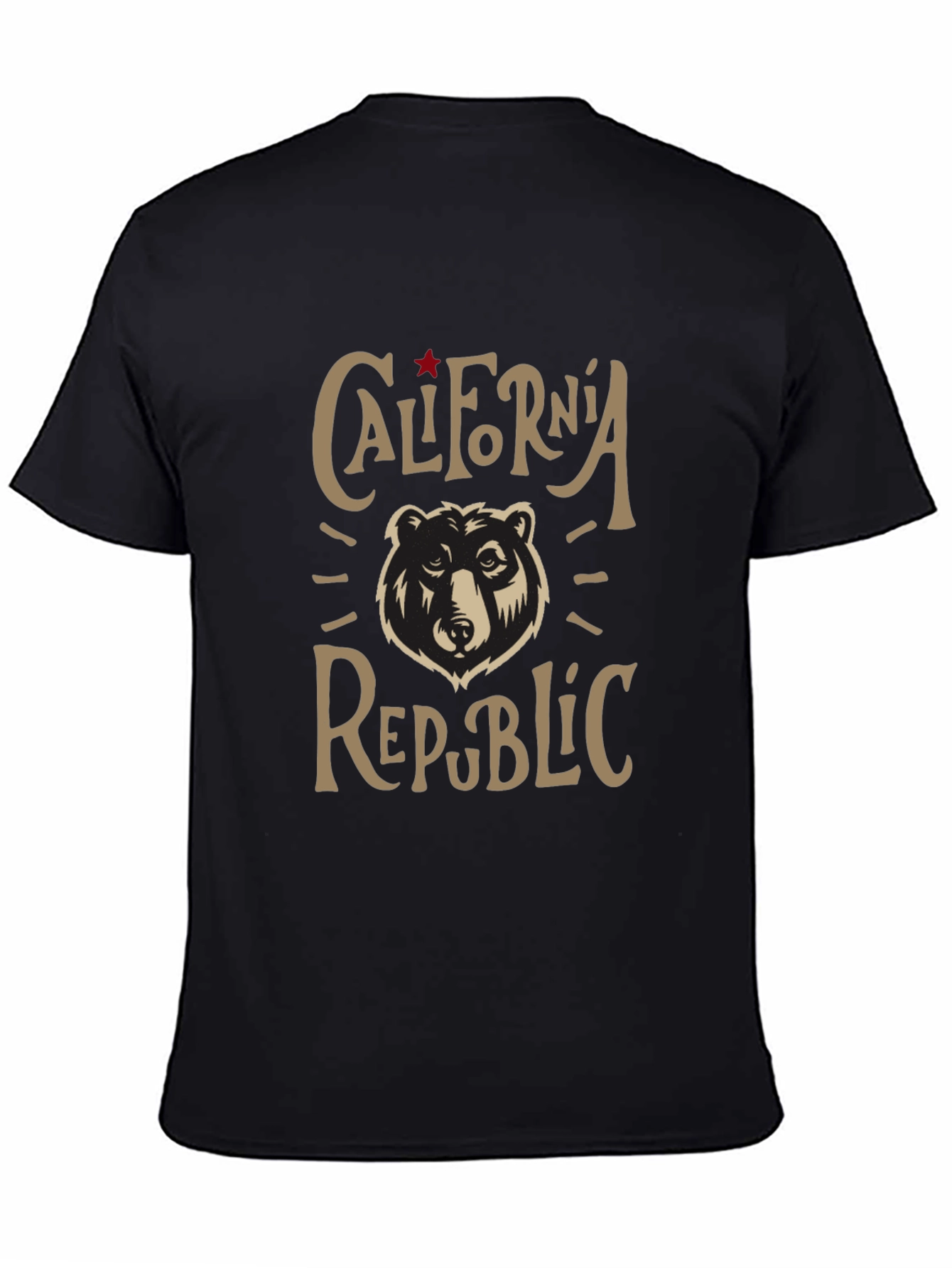 California Republic Bear Graphic T-Shirt