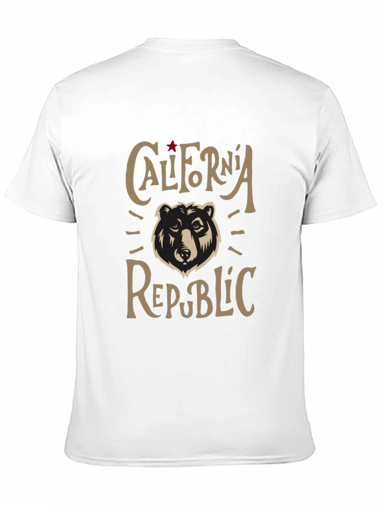 California Republic Bear Graphic T-Shirt