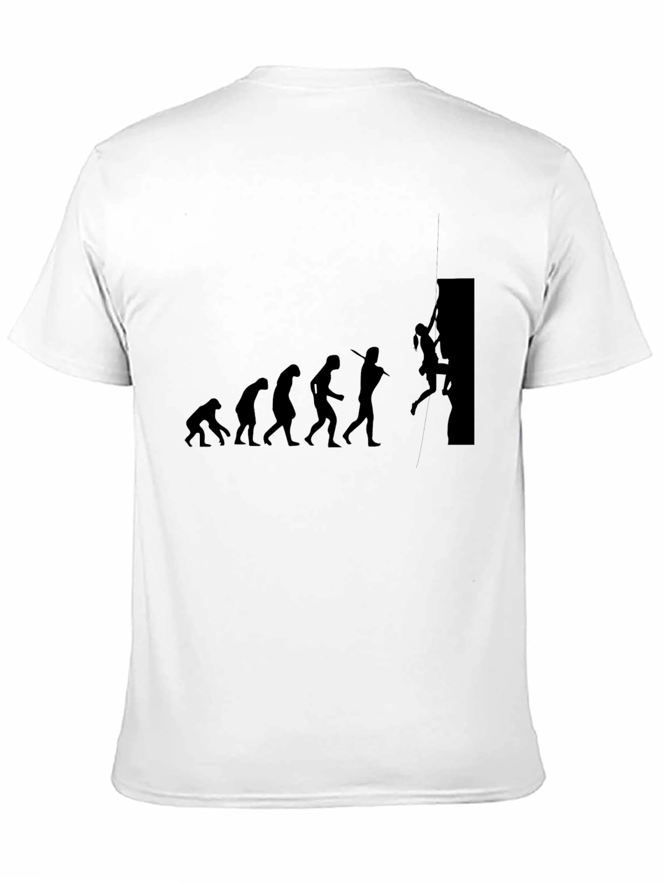 Evolution of Climbing Black Graphic Tee