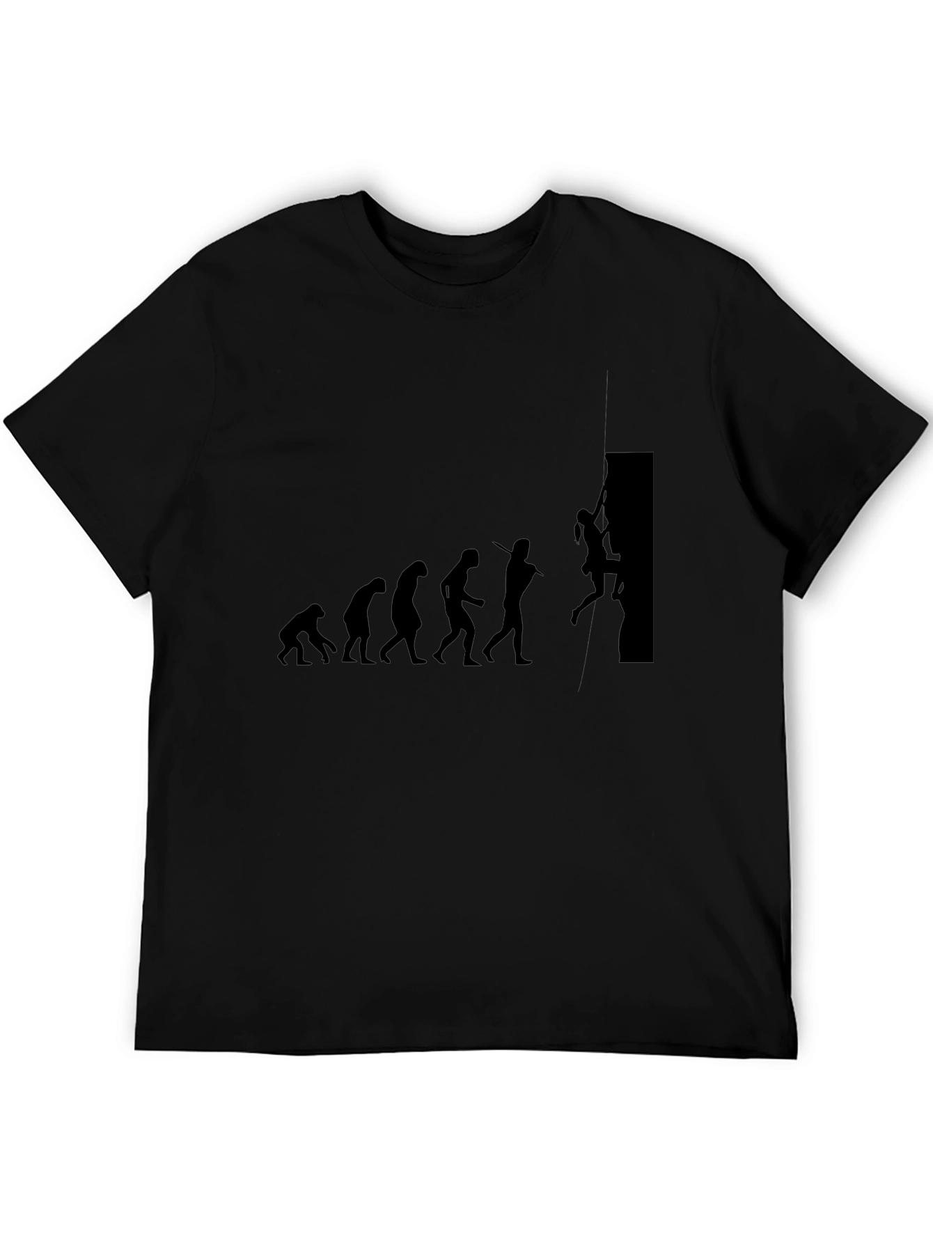 Evolution of Climbing Black Graphic Tee