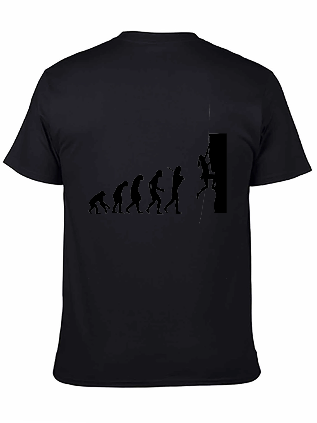 Evolution of Climbing Black Graphic Tee