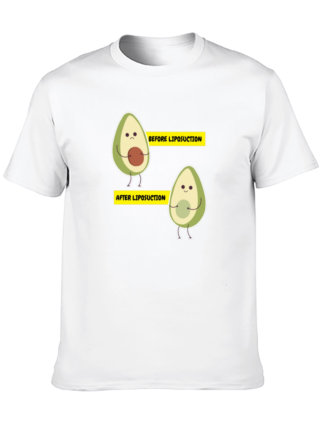 Avocado Liposuction Funny Black T-Shirt