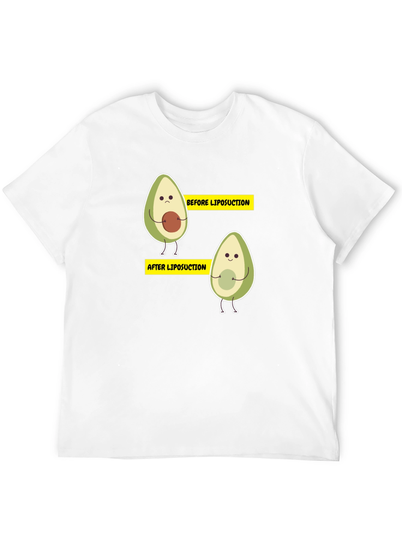 Avocado Liposuction Funny Black T-Shirt
