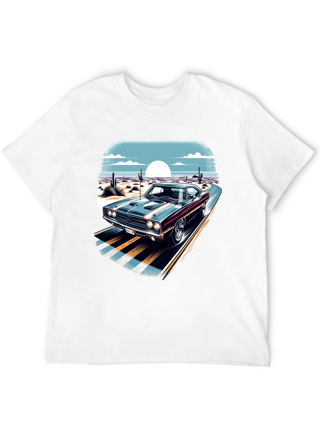 Classic Car Desert Road T-Shirt