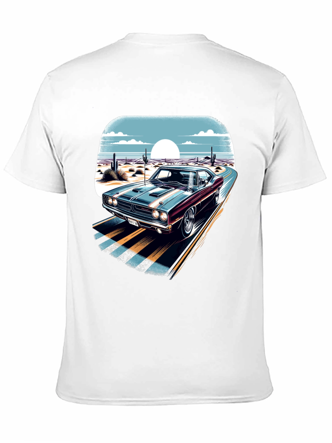 Classic Car Desert Road T-Shirt