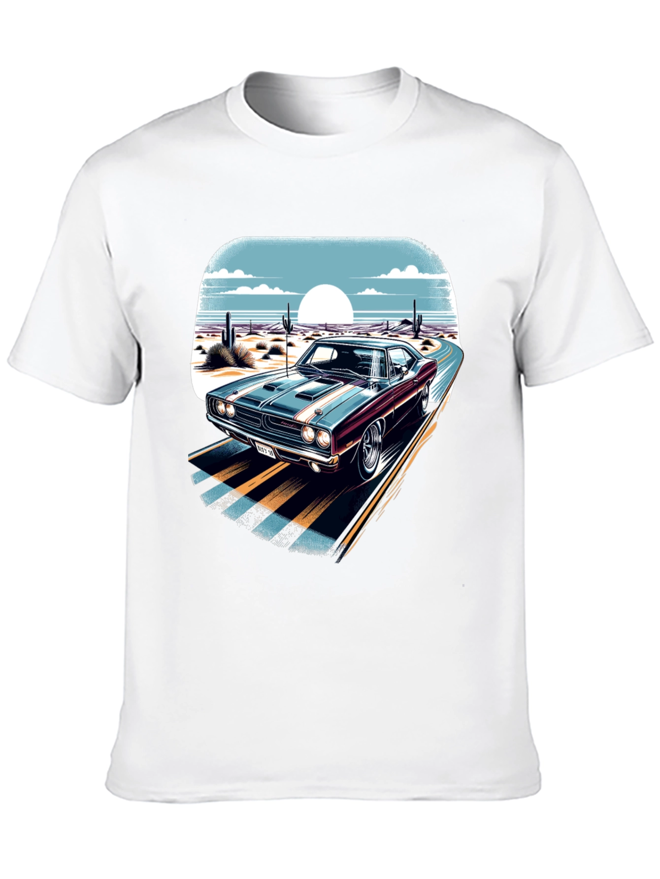 Classic Car Desert Road T-Shirt