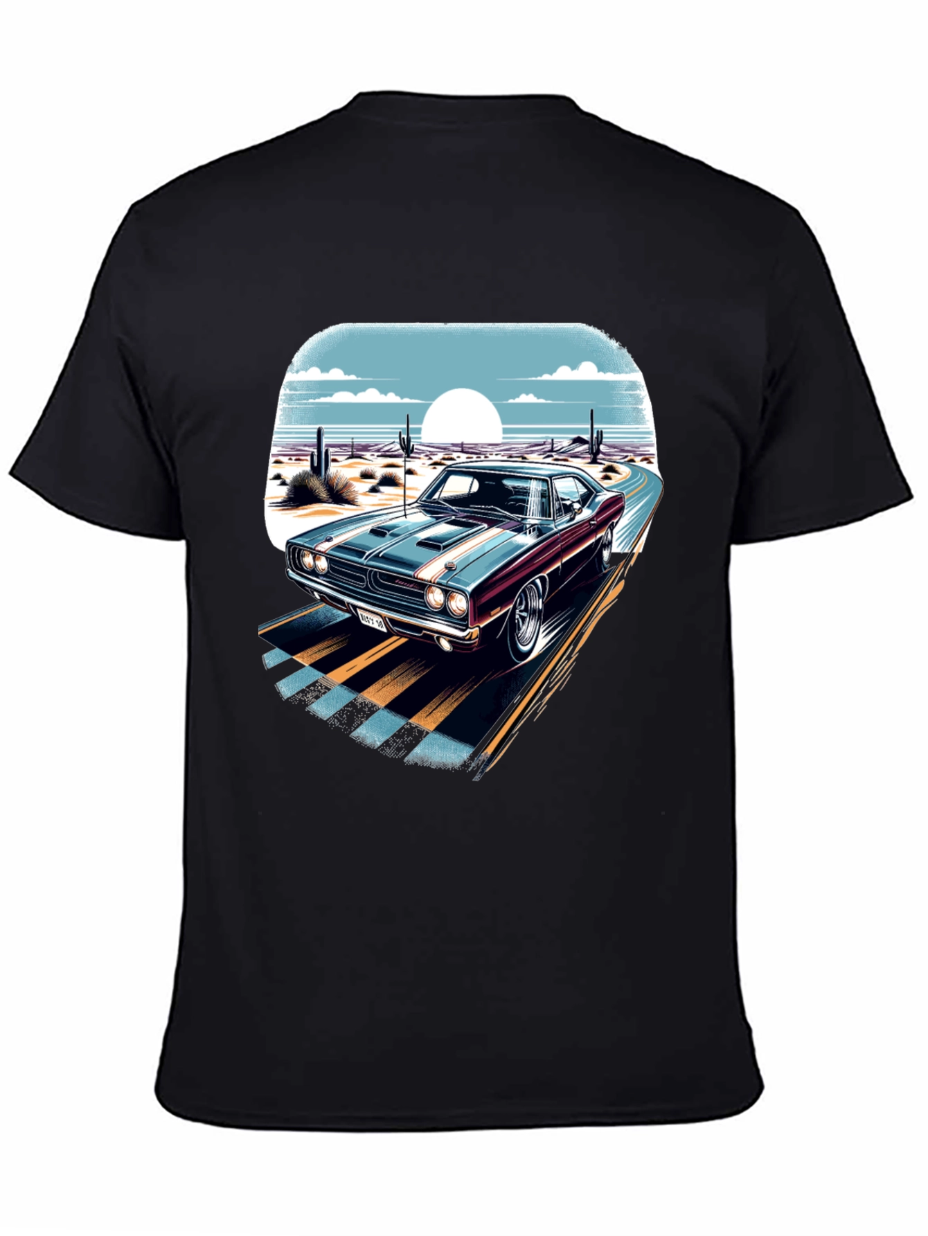 Classic Car Desert Road T-Shirt