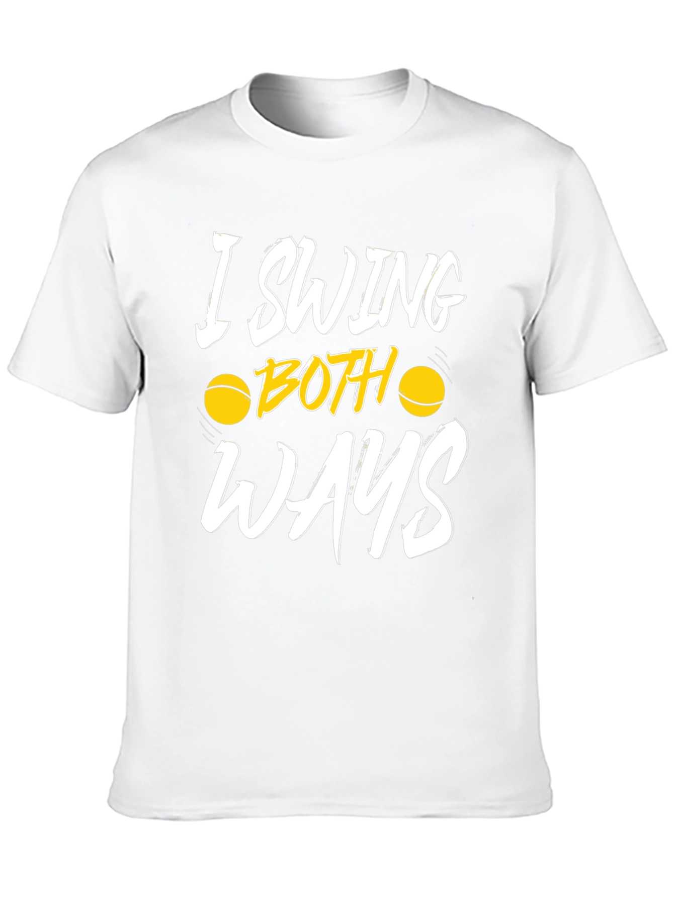 I Swing Both Ways Funny Tennis T-Shirt