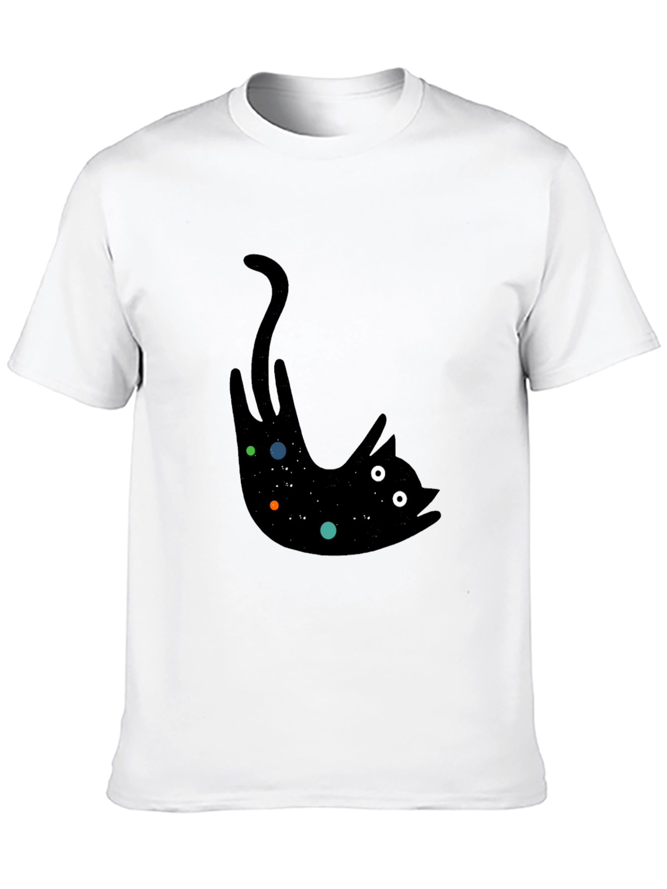 Cosmic Cat Black T-Shirt - Unisex