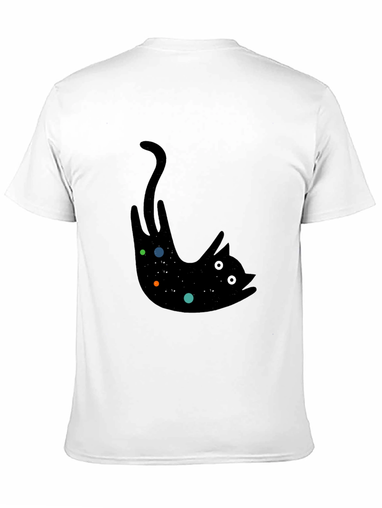 Cosmic Cat Black T-Shirt - Unisex