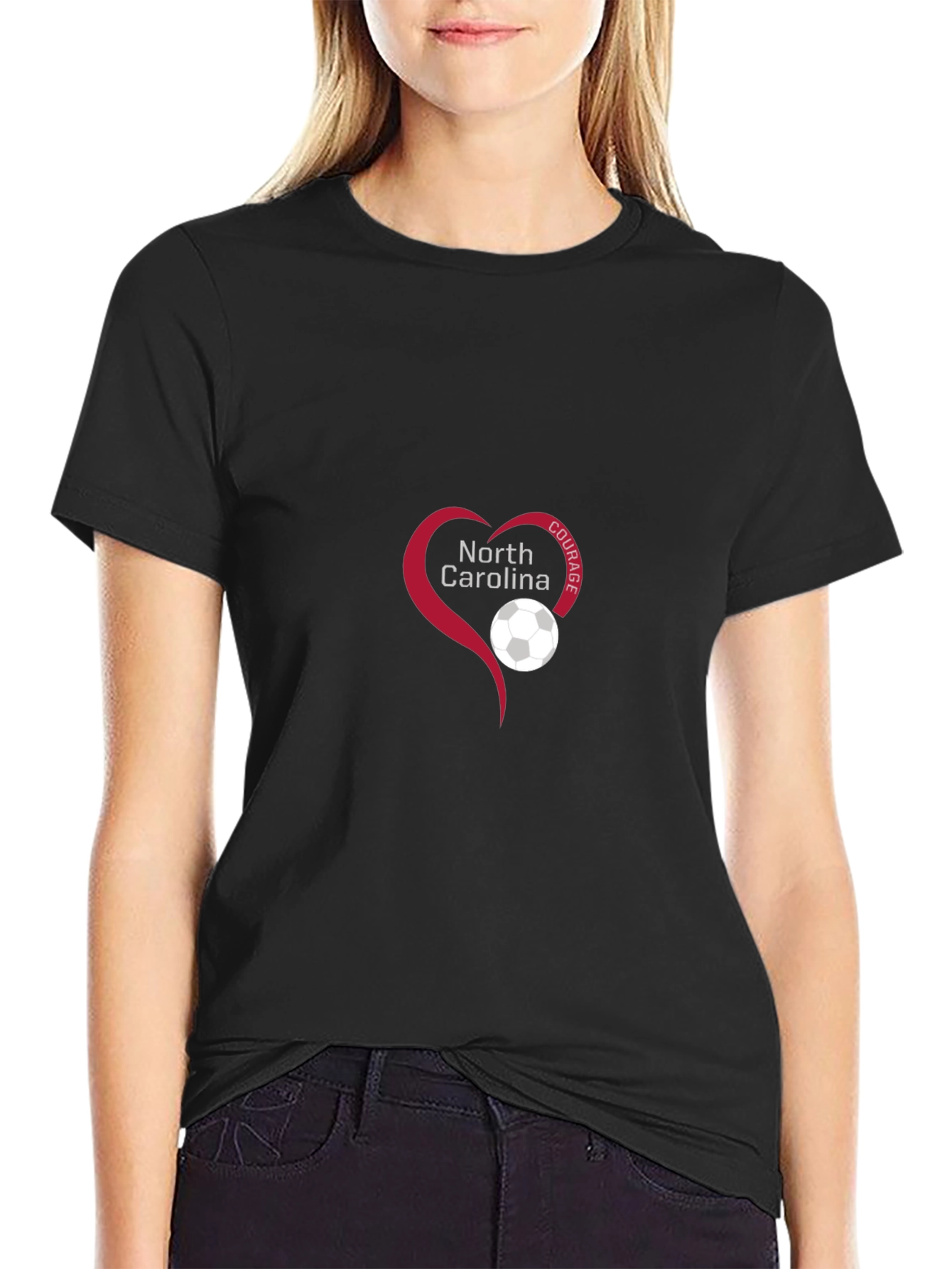 North Carolina Soccer Heart T-Shirt