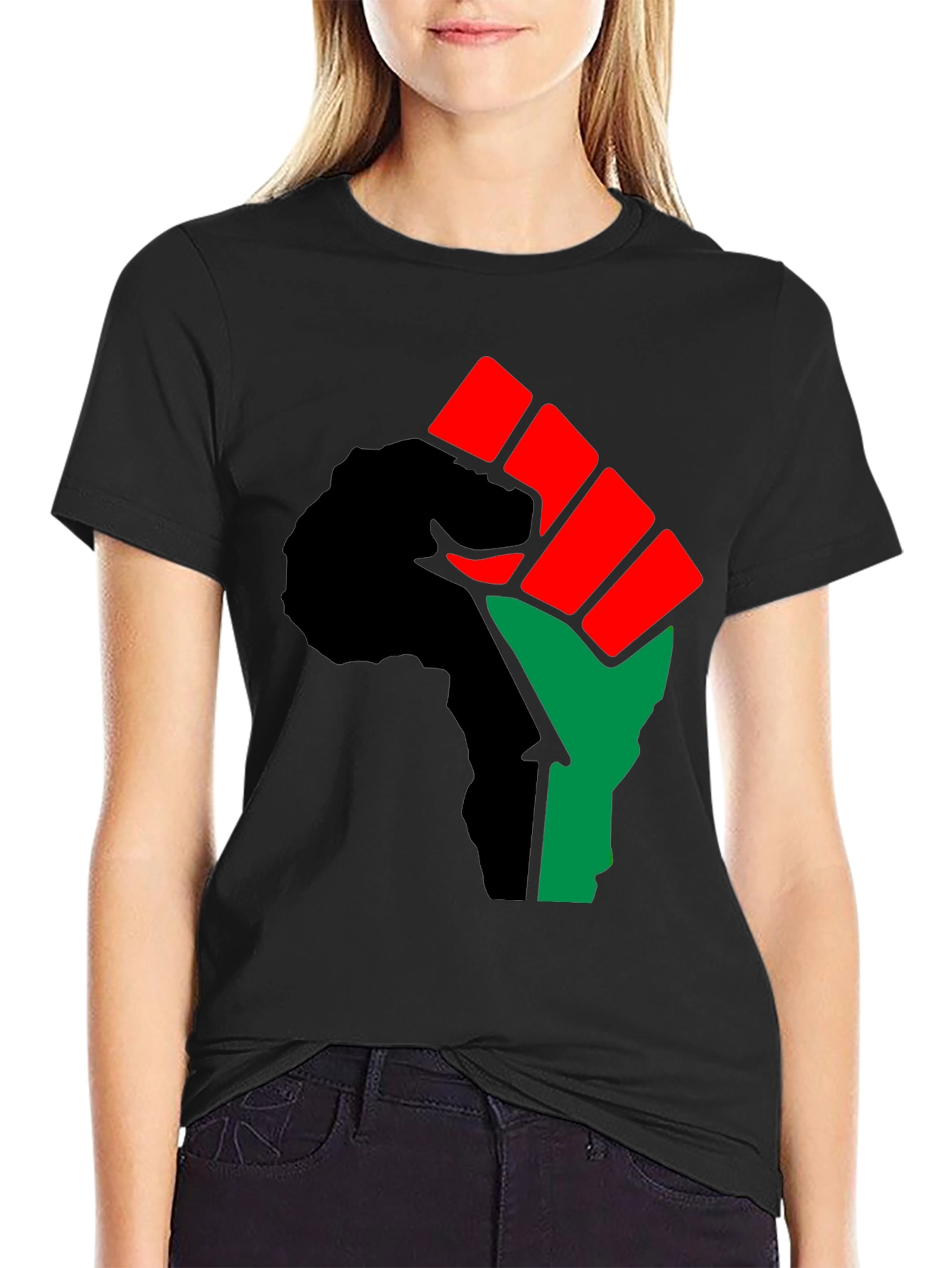 Black Power Fist Graphic T-Shirt