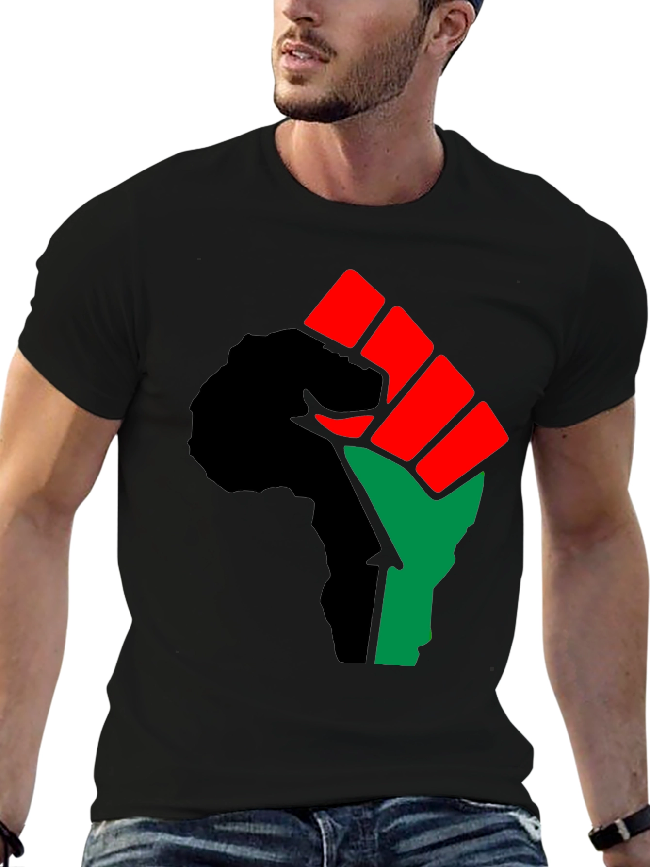 Black Power Fist Graphic T-Shirt