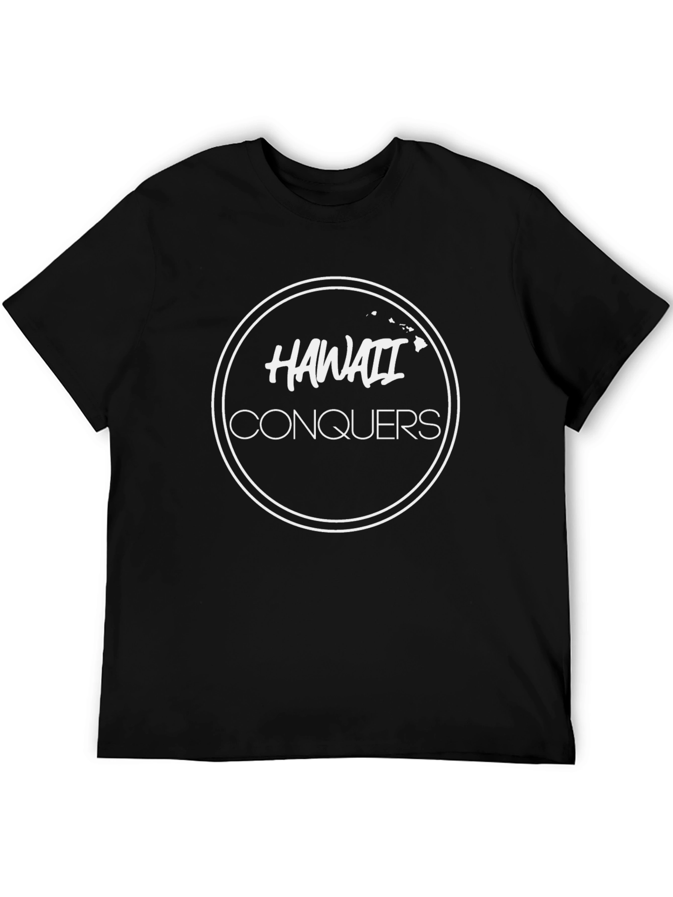 Hawaii Conquers Black T-Shirt