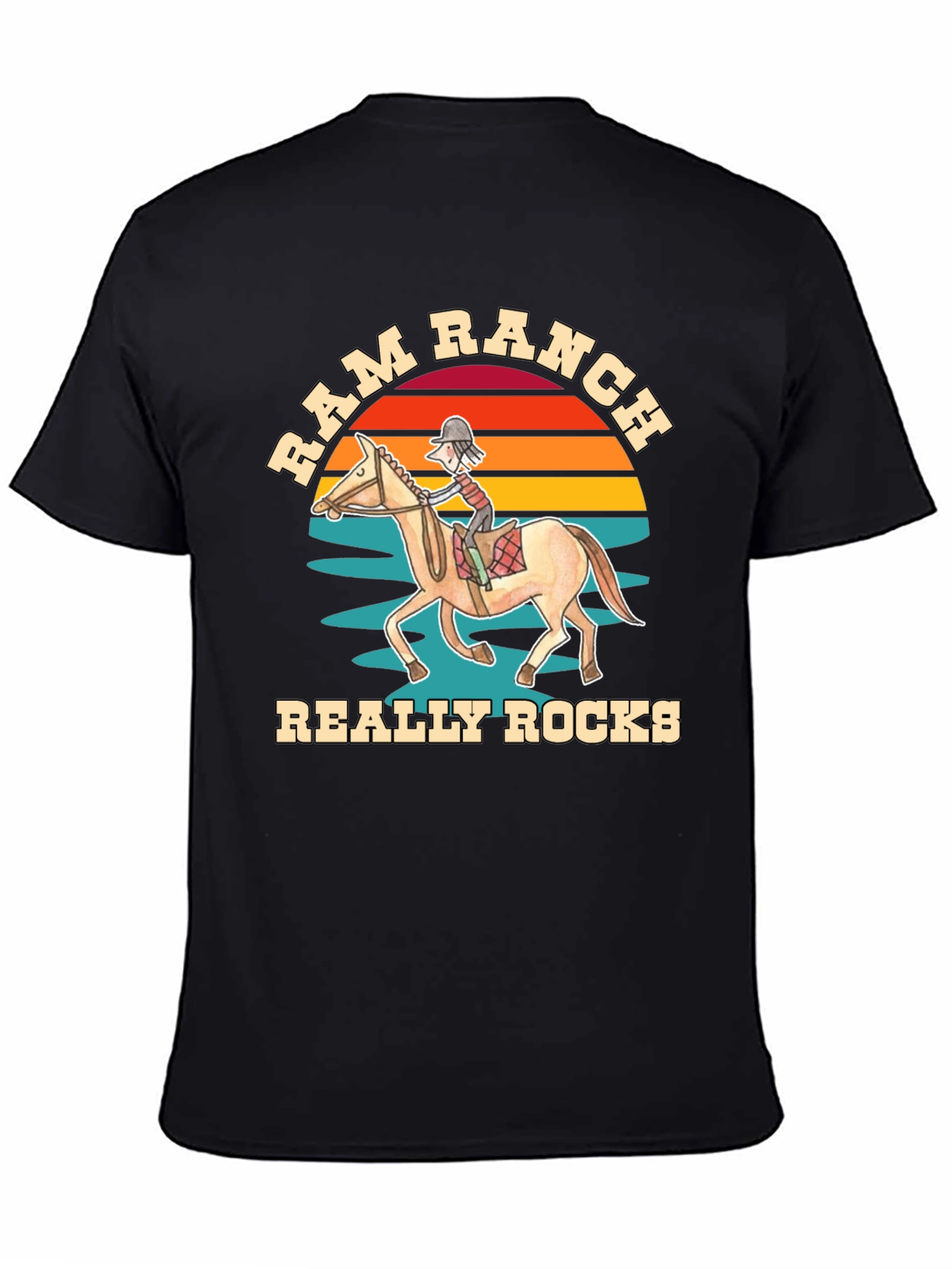 Ram Ranch Horse Rider T-Shirt