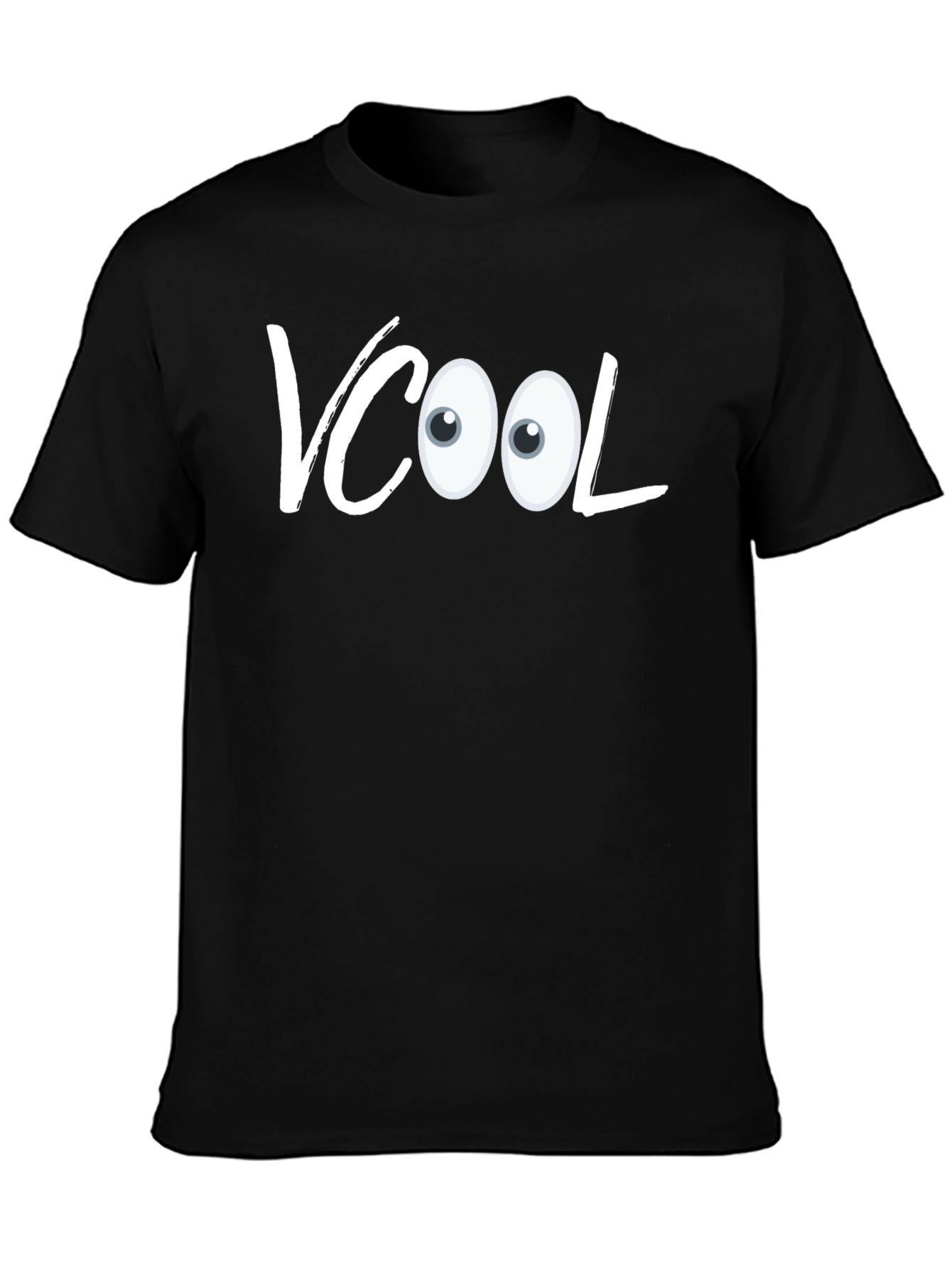 VCool Graphic T-Shirt - Black Cotton Blend
