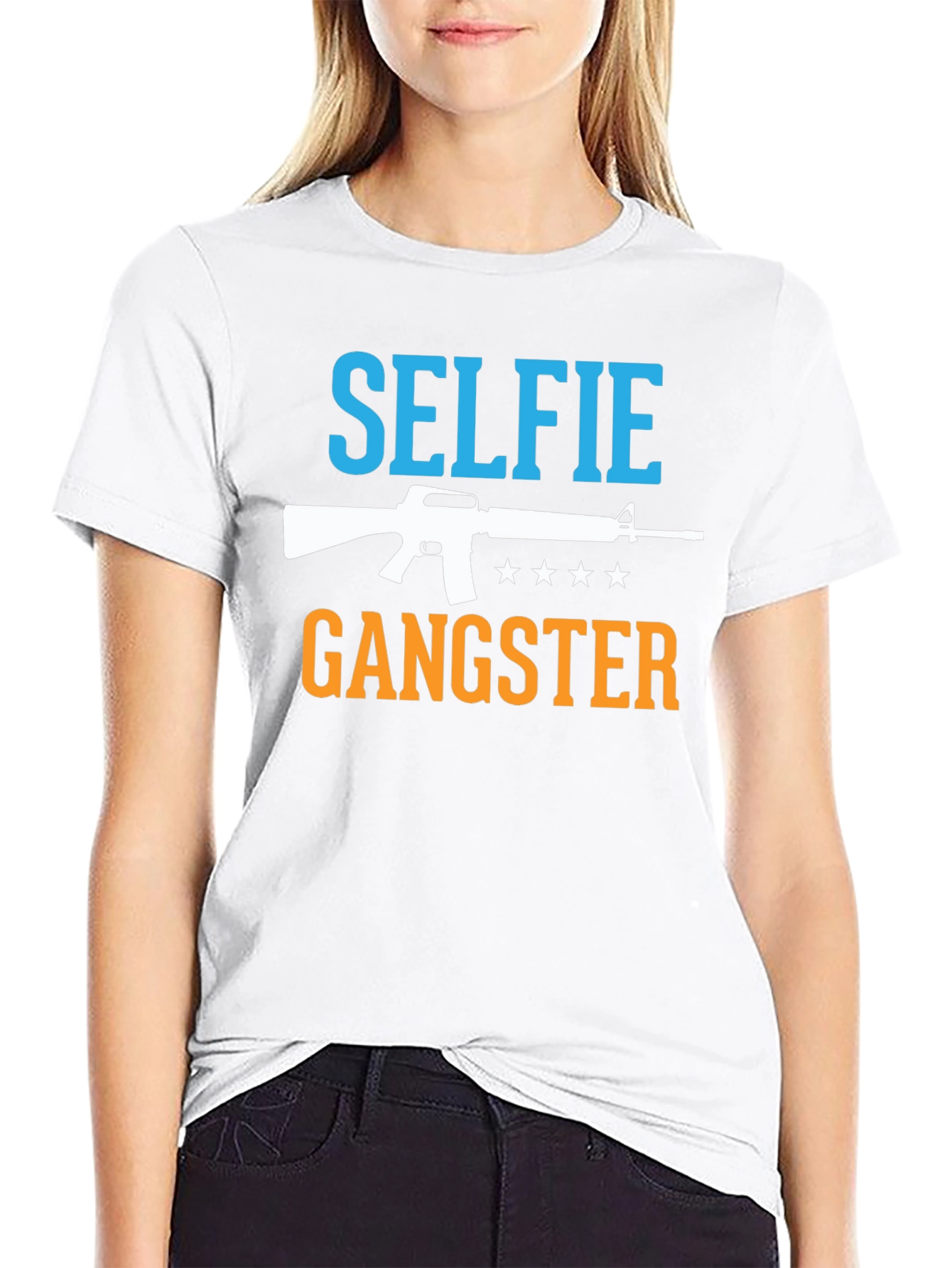 Selfie Gangster Graphic Tee