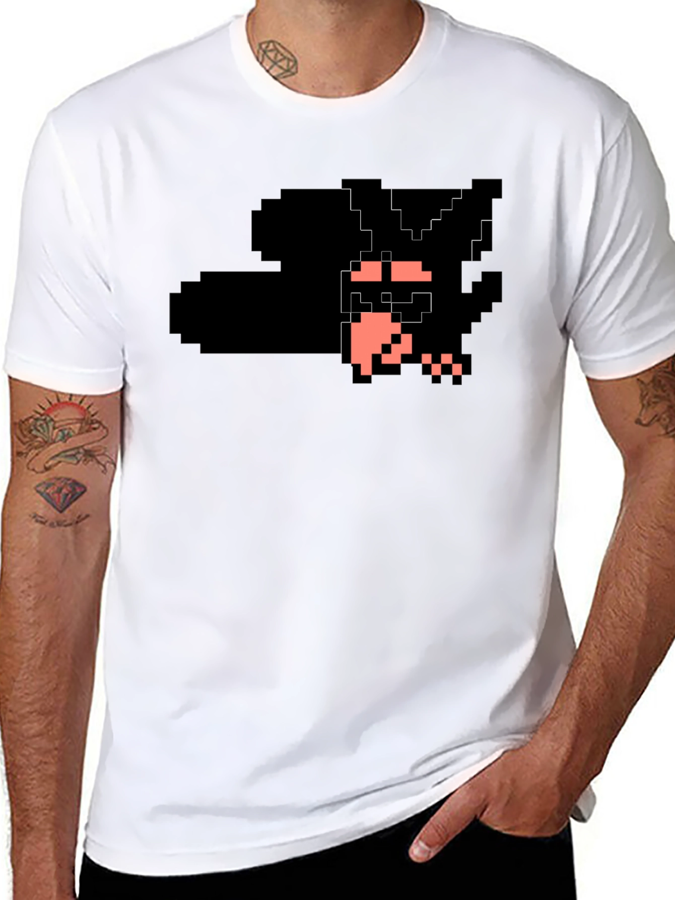 Pixel Art Graphic Tee - Retro Gaming Style