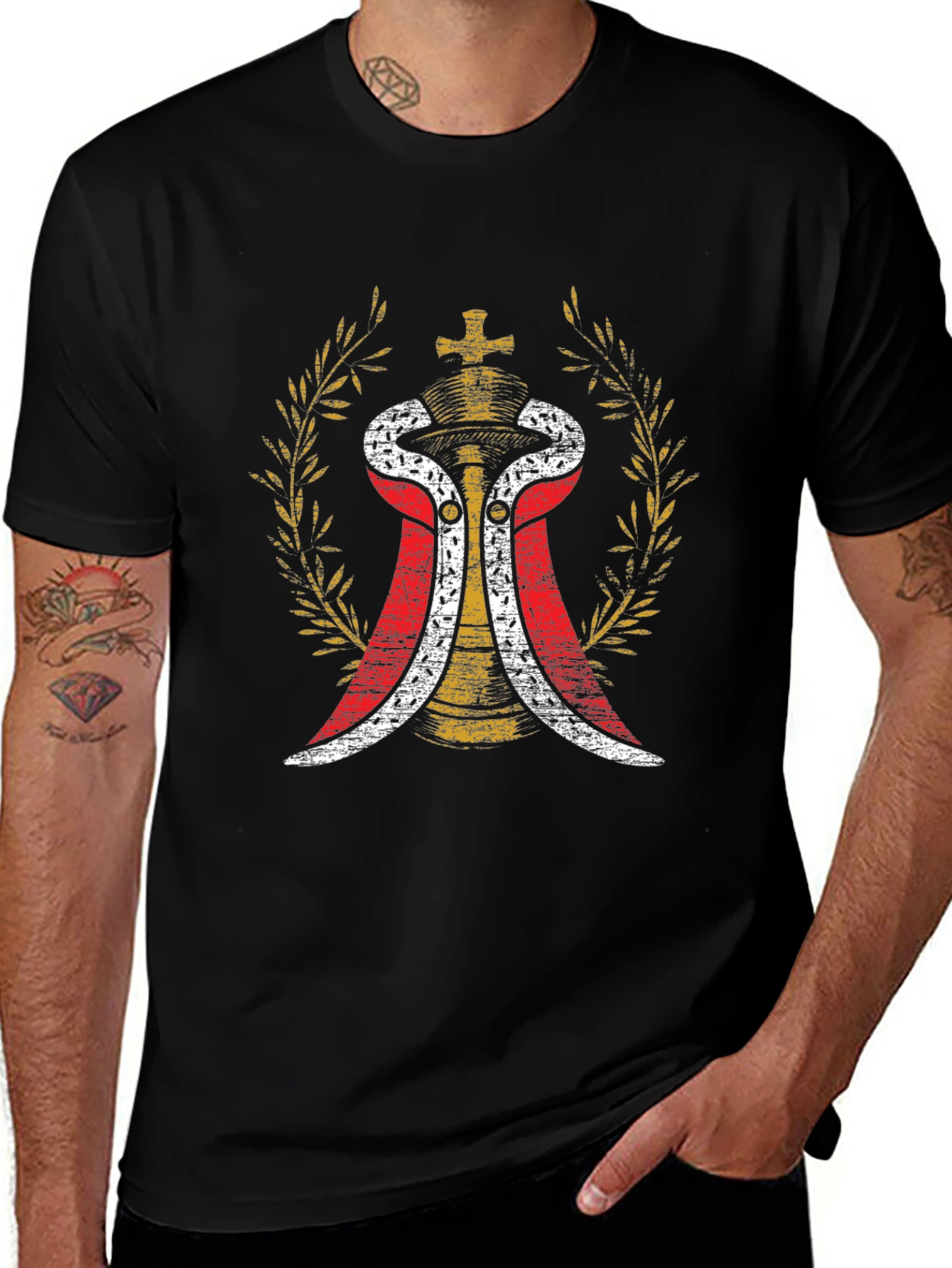 Royal King Chess Piece Graphic T-Shirt
