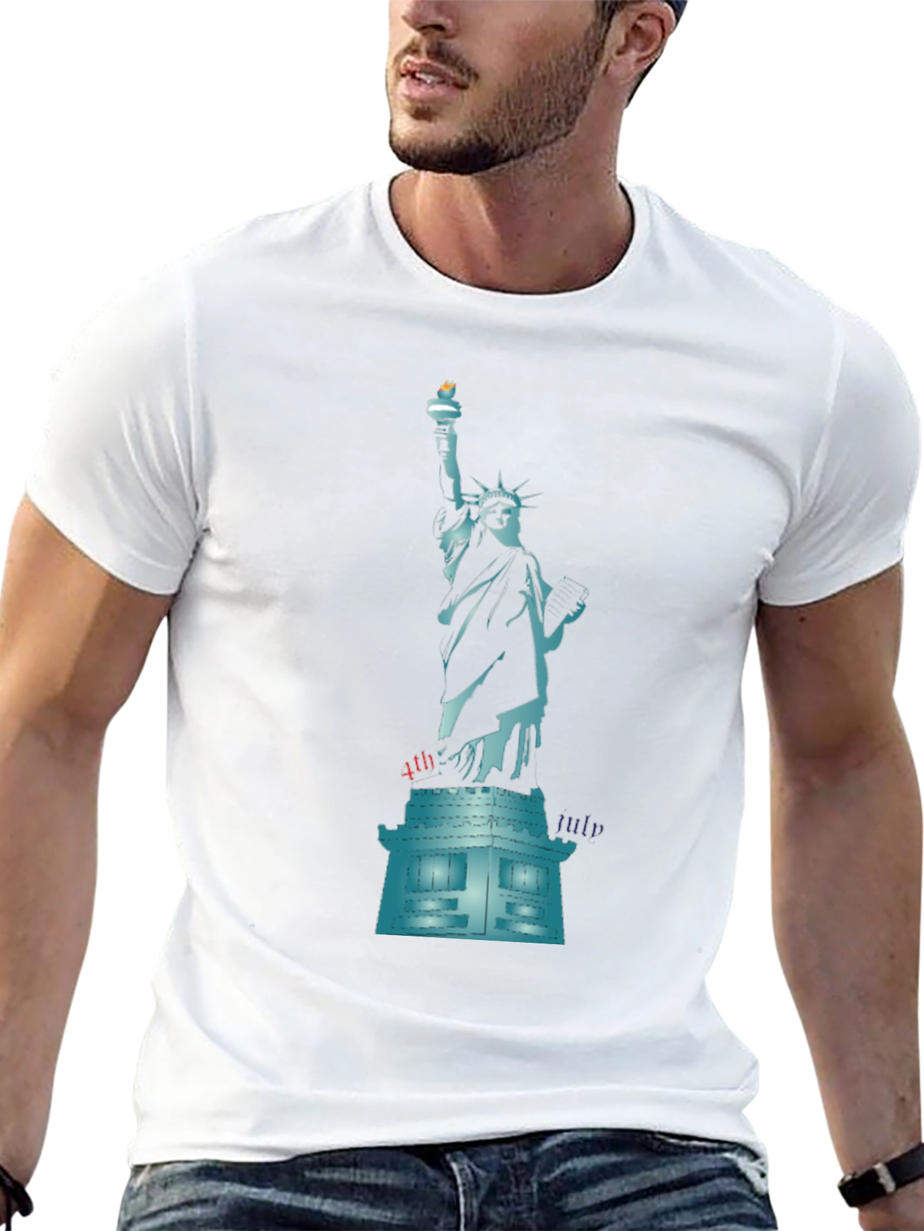Statue of Liberty 4th of July Graphic Tee