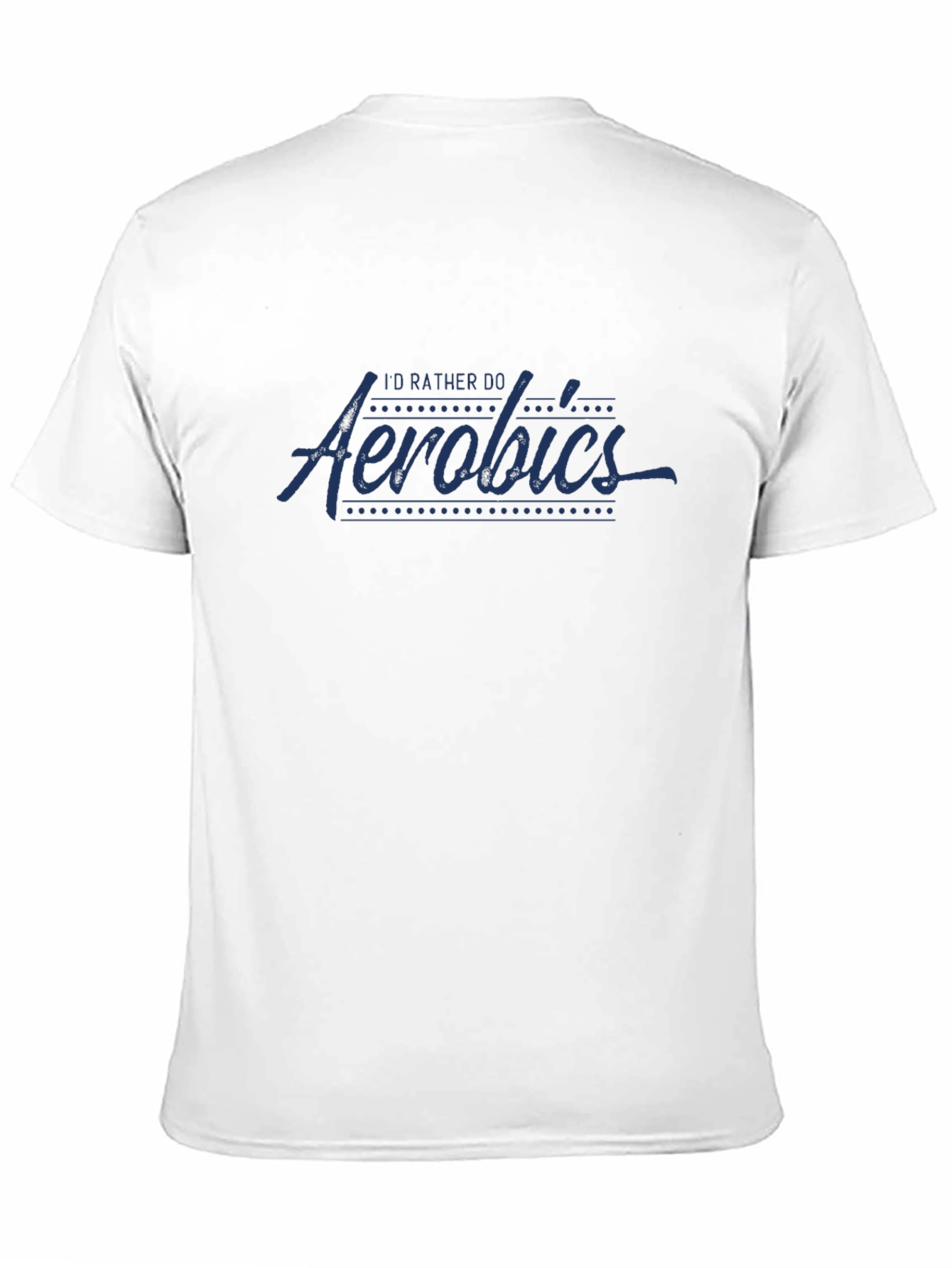 Id Rather Do Aerobics Graphic Tee - Black
