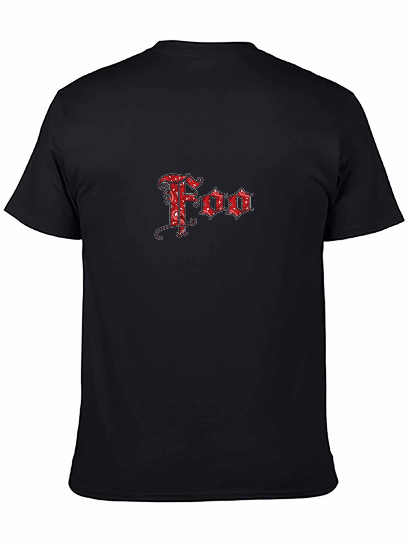Foo Bandana Style Logo Black T-Shirt