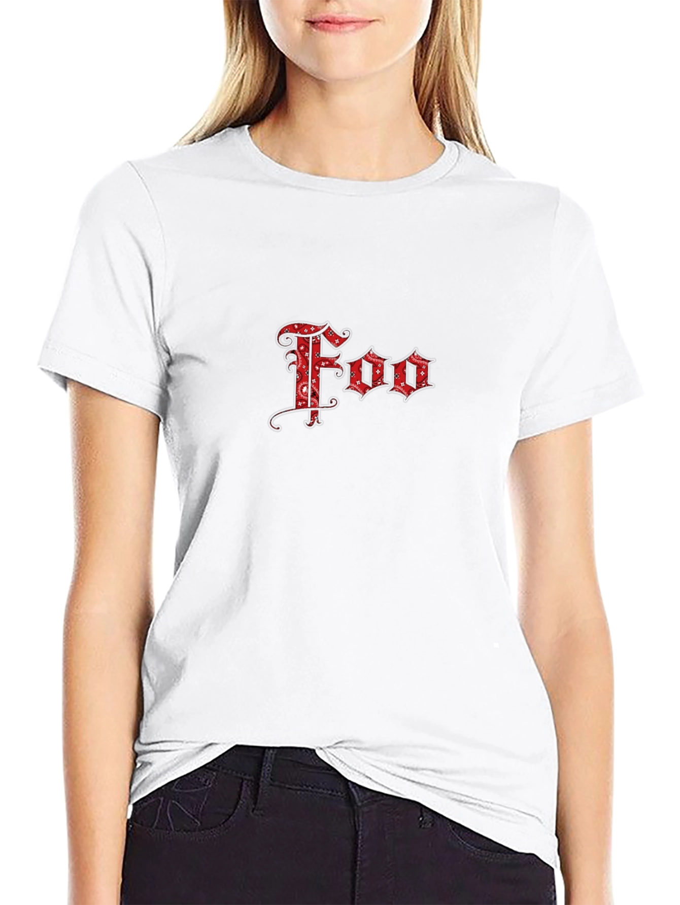 Foo Bandana Style Logo Black T-Shirt