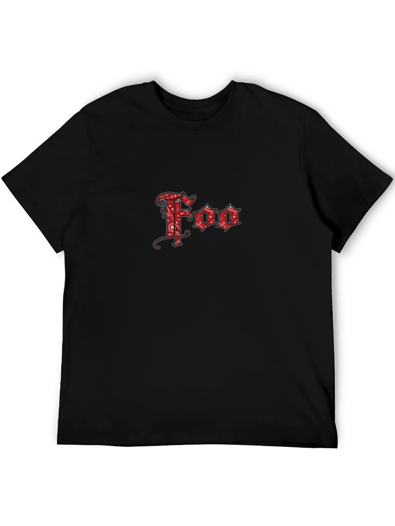 Foo Bandana Style Logo Black T-Shirt