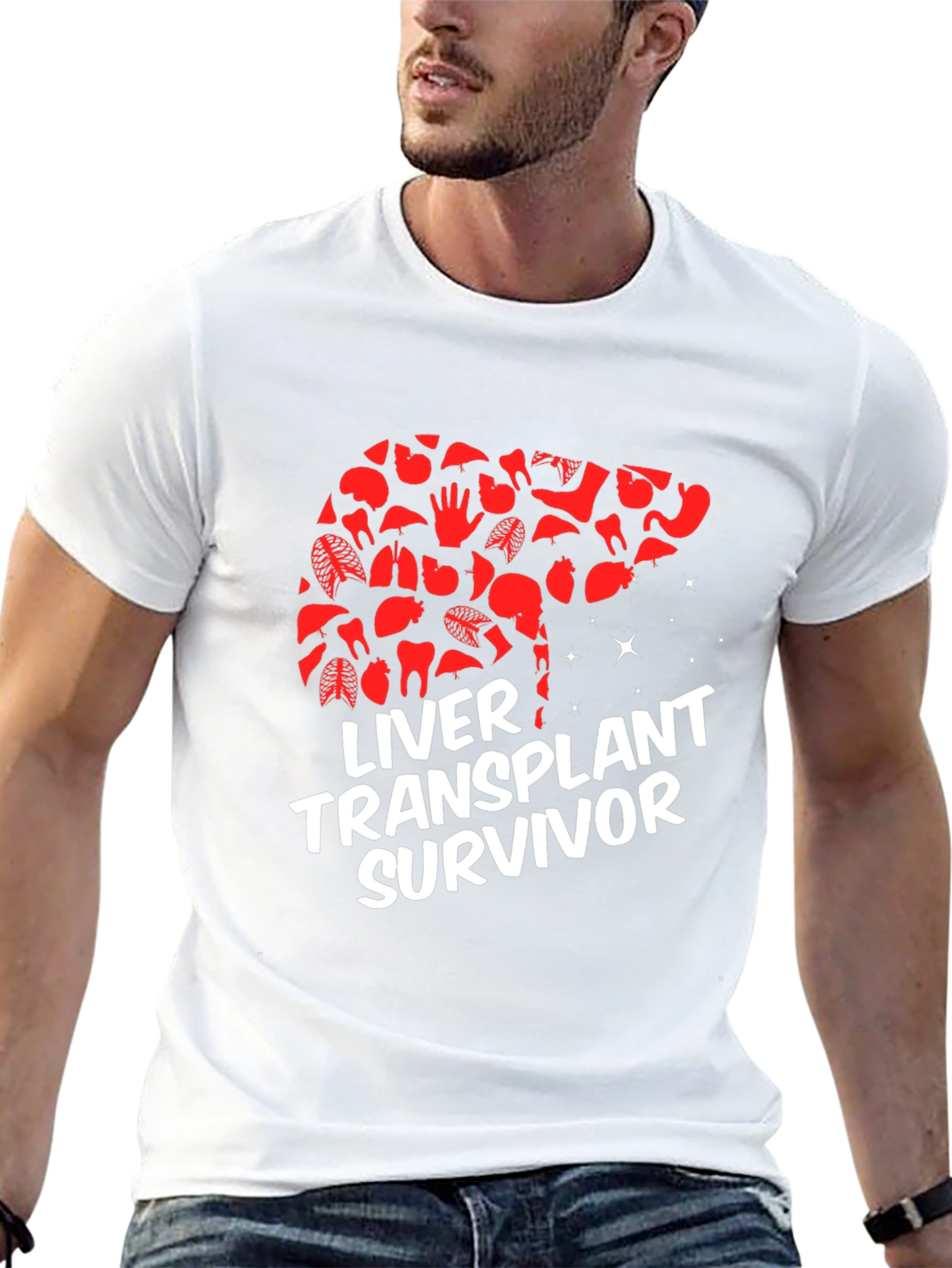 Liver Transplant Survivor Graphic T-Shirt