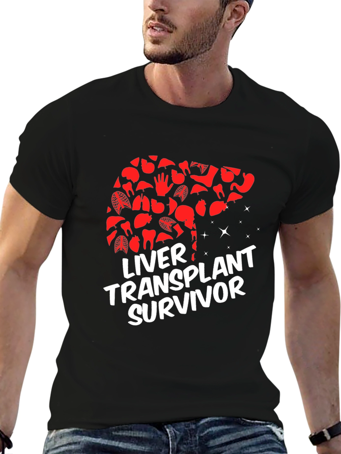 Liver Transplant Survivor Graphic T-Shirt