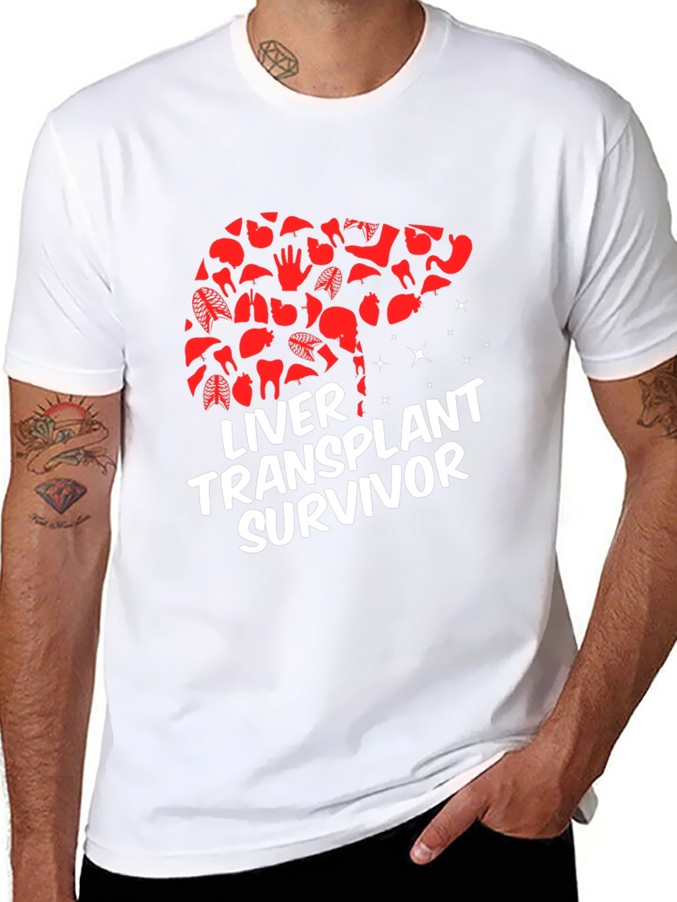 Liver Transplant Survivor Graphic T-Shirt