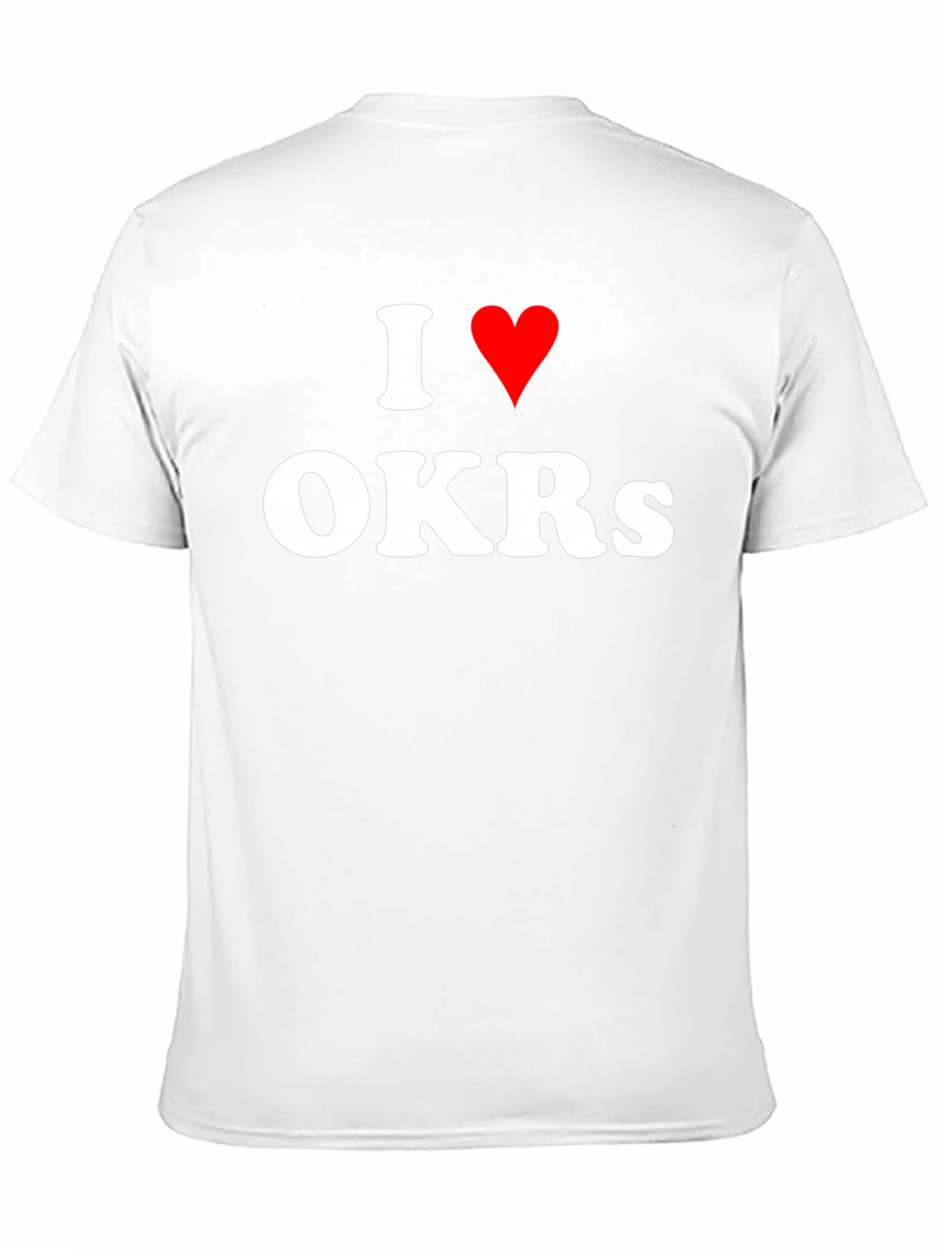 I Heart OKRs T-Shirt - Black Crew Neck