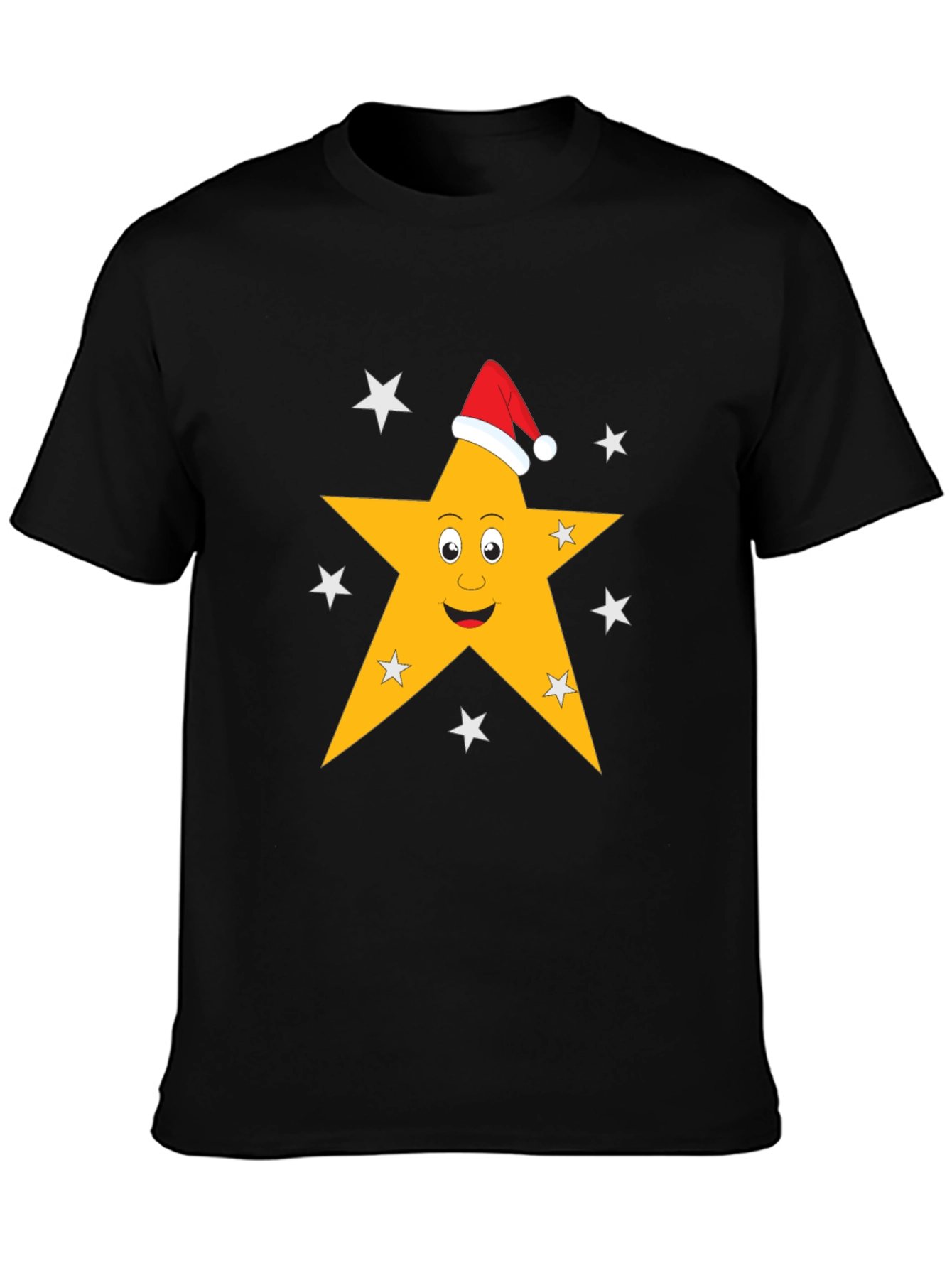 Festive Star Graphic Tee - Holiday Cheer
