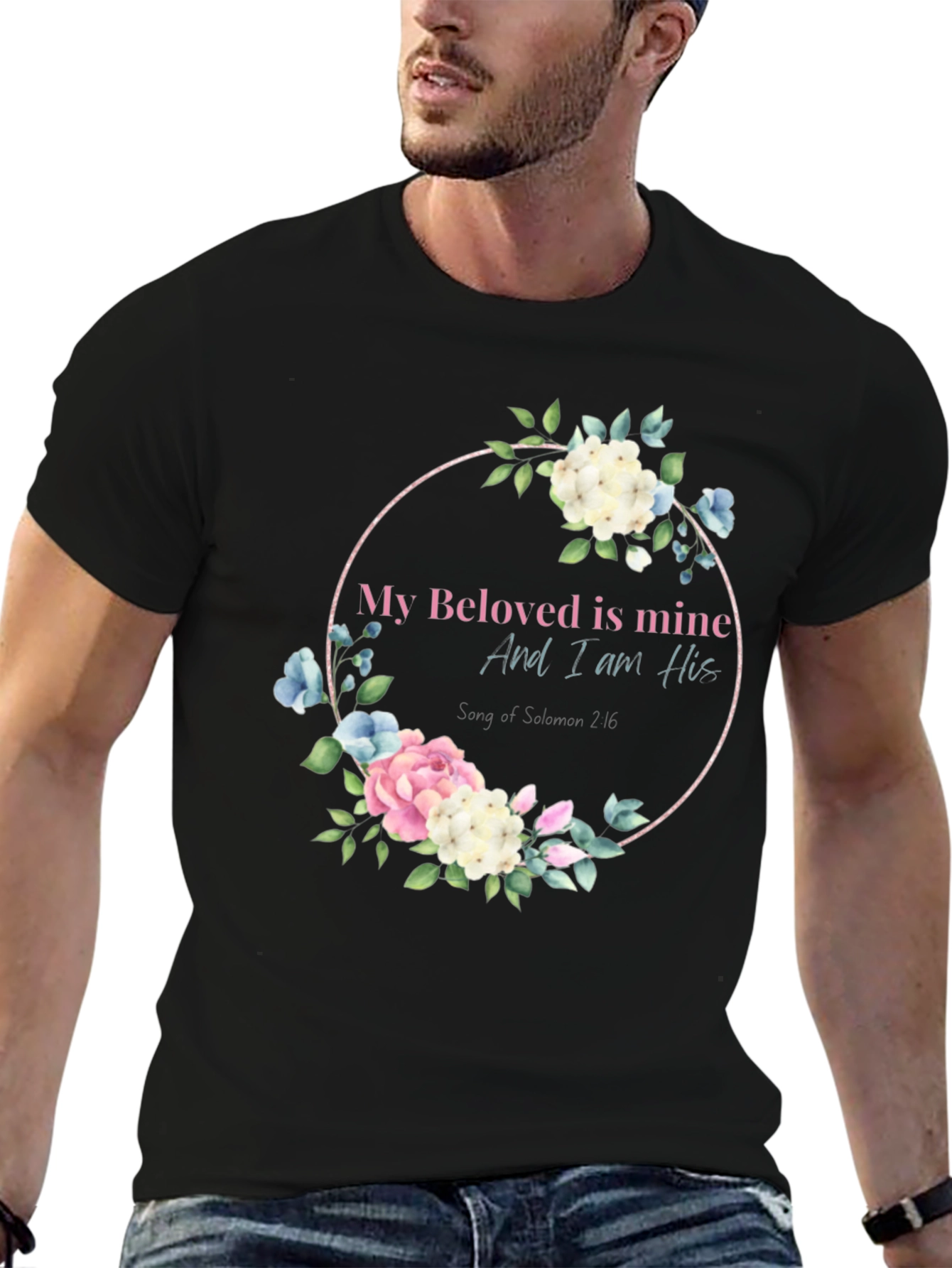 Floral Beloved T-Shirt Scripture Tee